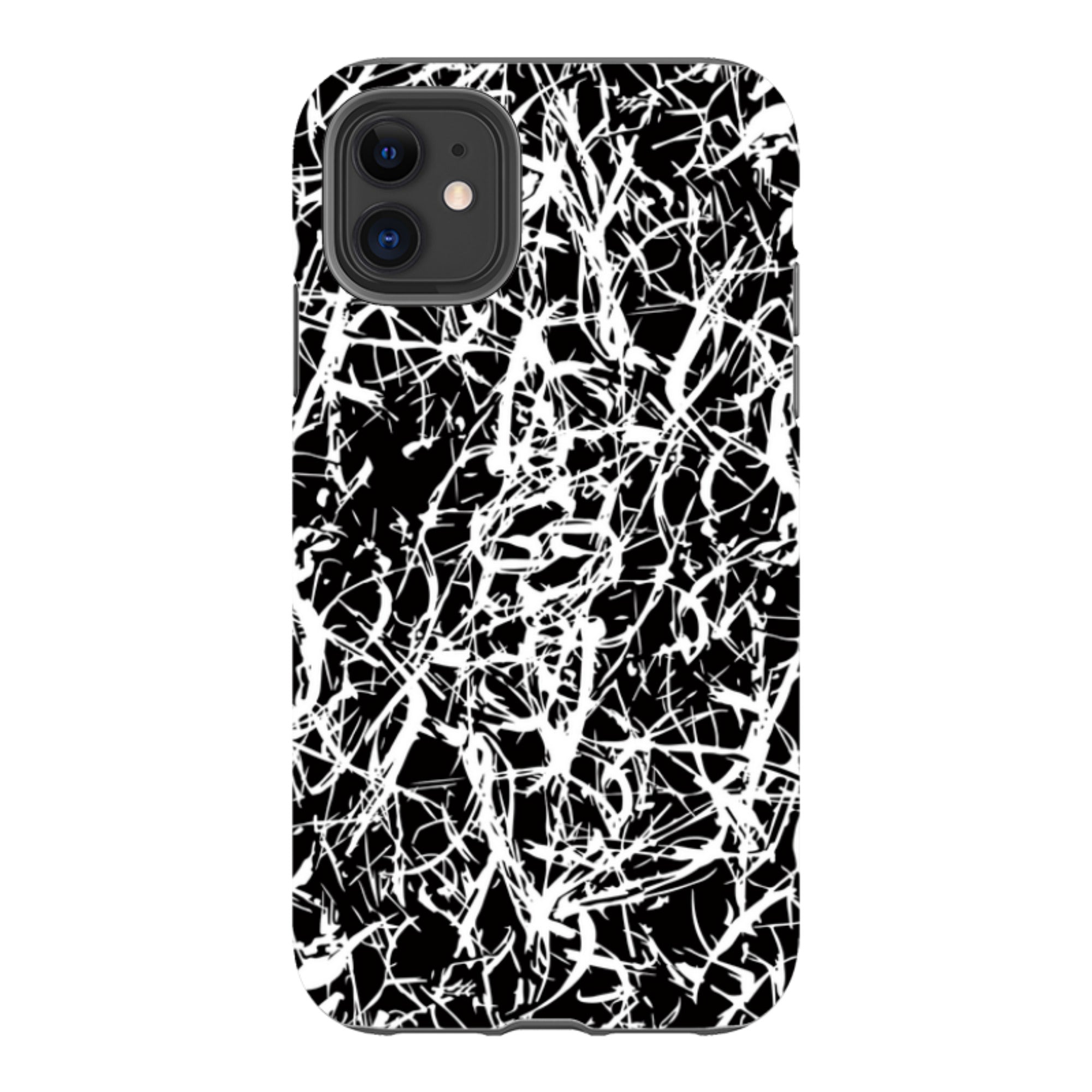 Black-White Grunge - iPhone Tough Case