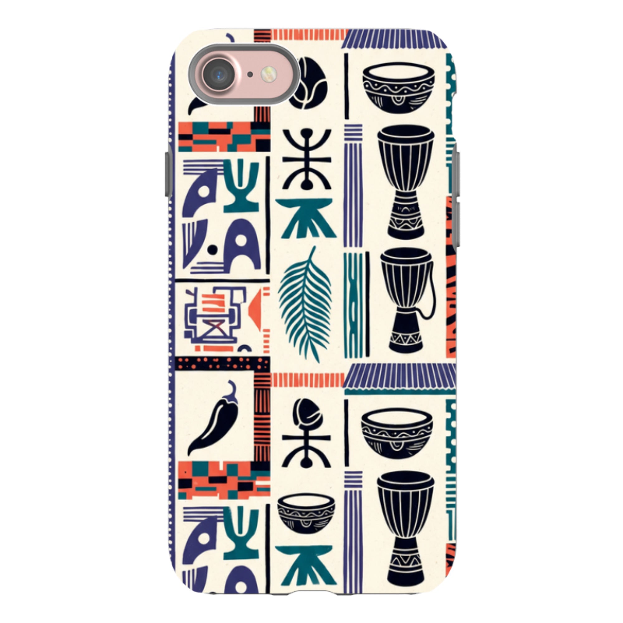 Market Day Icons by Ada Okoye - iPhone Tough Case