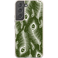Feathers in Bloom Army Green — S22 Samsung Galaxy Bio-degradable Case — Finnaij
