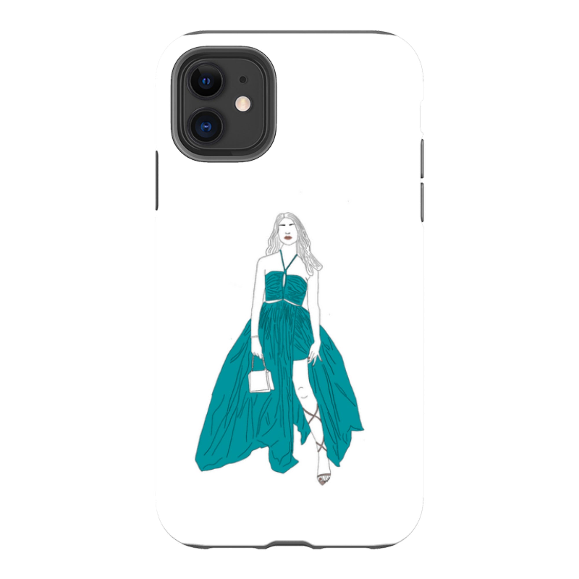 Blue Dress by Keagan Haight - iPhone Tough Case