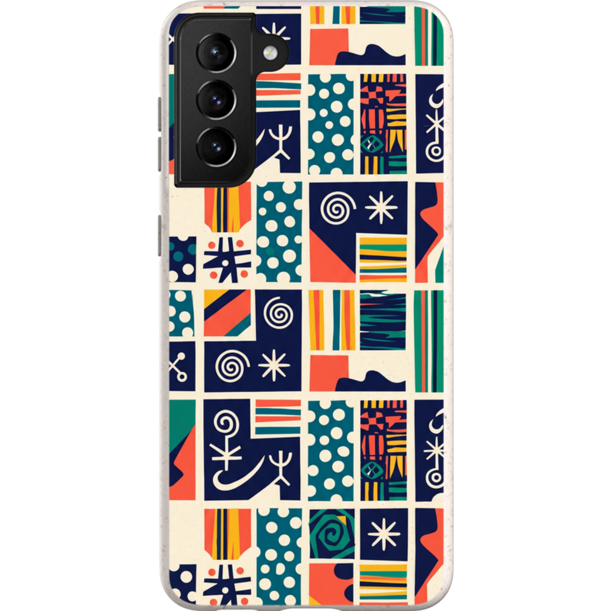 Coastal Indigo Tiles by Ada Okoye — Galaxy Bio-degradable Case for Samsung Galaxy — Finnaij