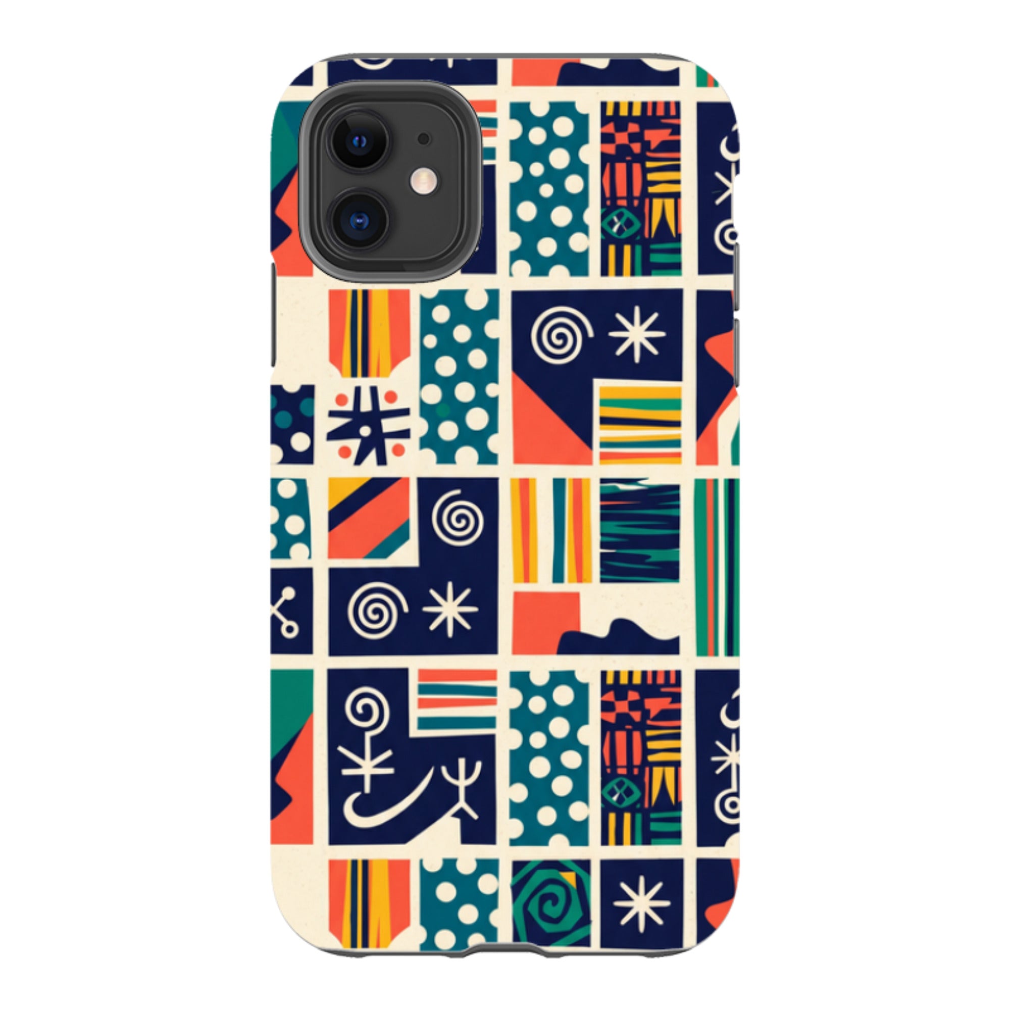 Coastal Indigo Tiles by Ada Okoye - iPhone Tough Case