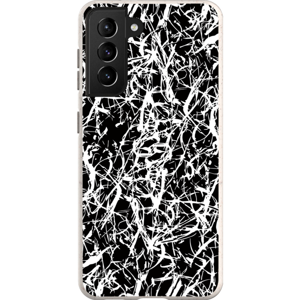 Black-White Grunge — S21 Samsung Galaxy Bio-degradable Case — Finnaij