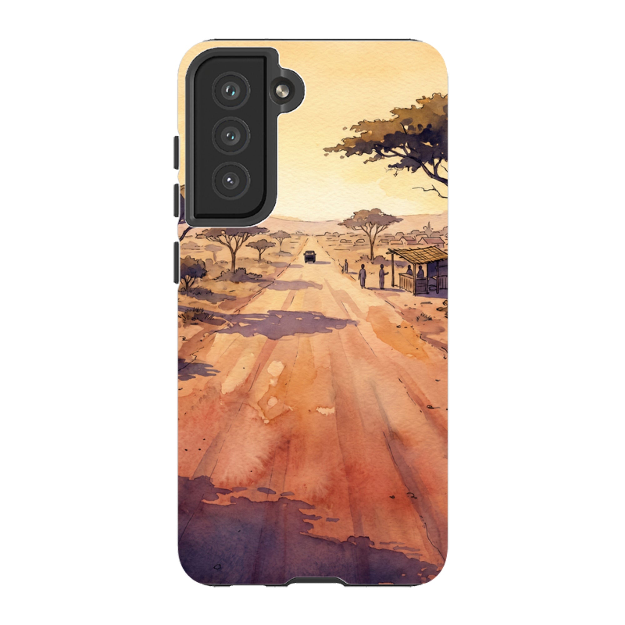 Laterite Road Golden Hour by Tobi Akinyemi - Samsung Tough Case
