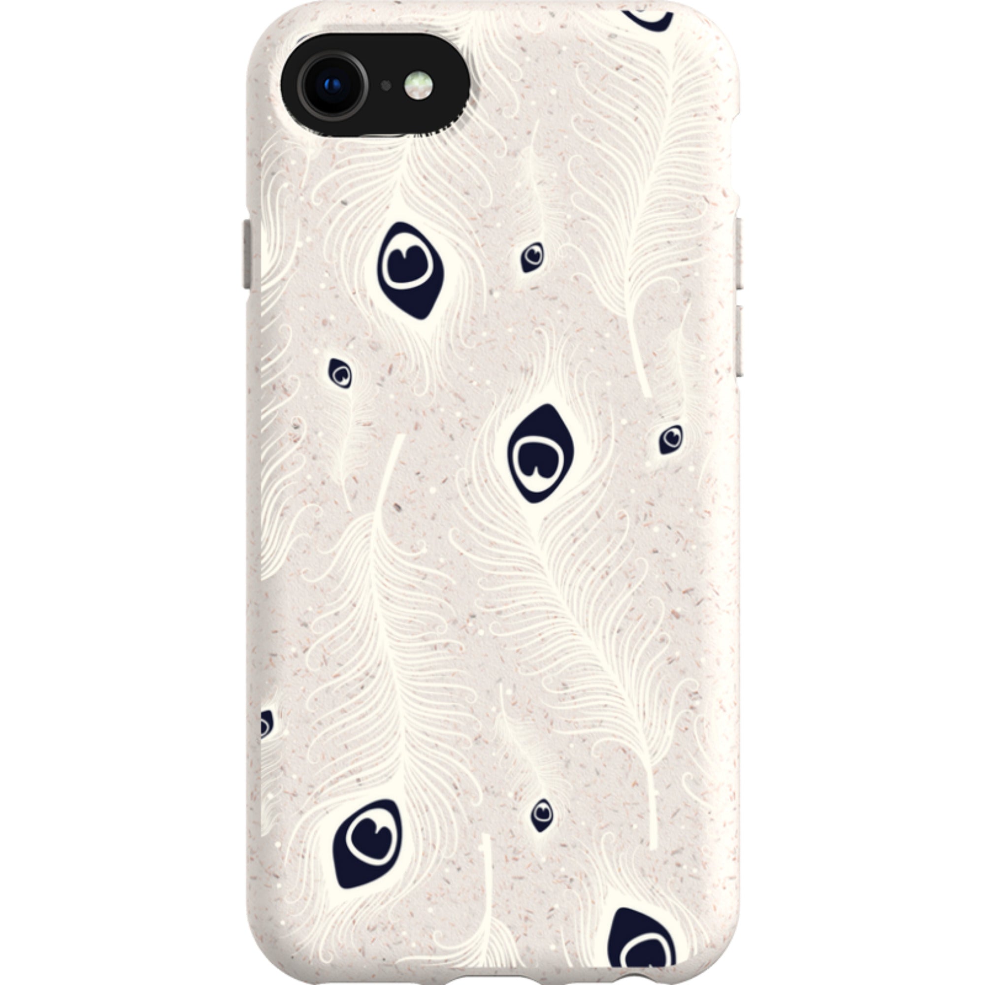 Feathers in Bloom Natural — iPhone SE3 iPhone Bio-degradable Case — Finnaij