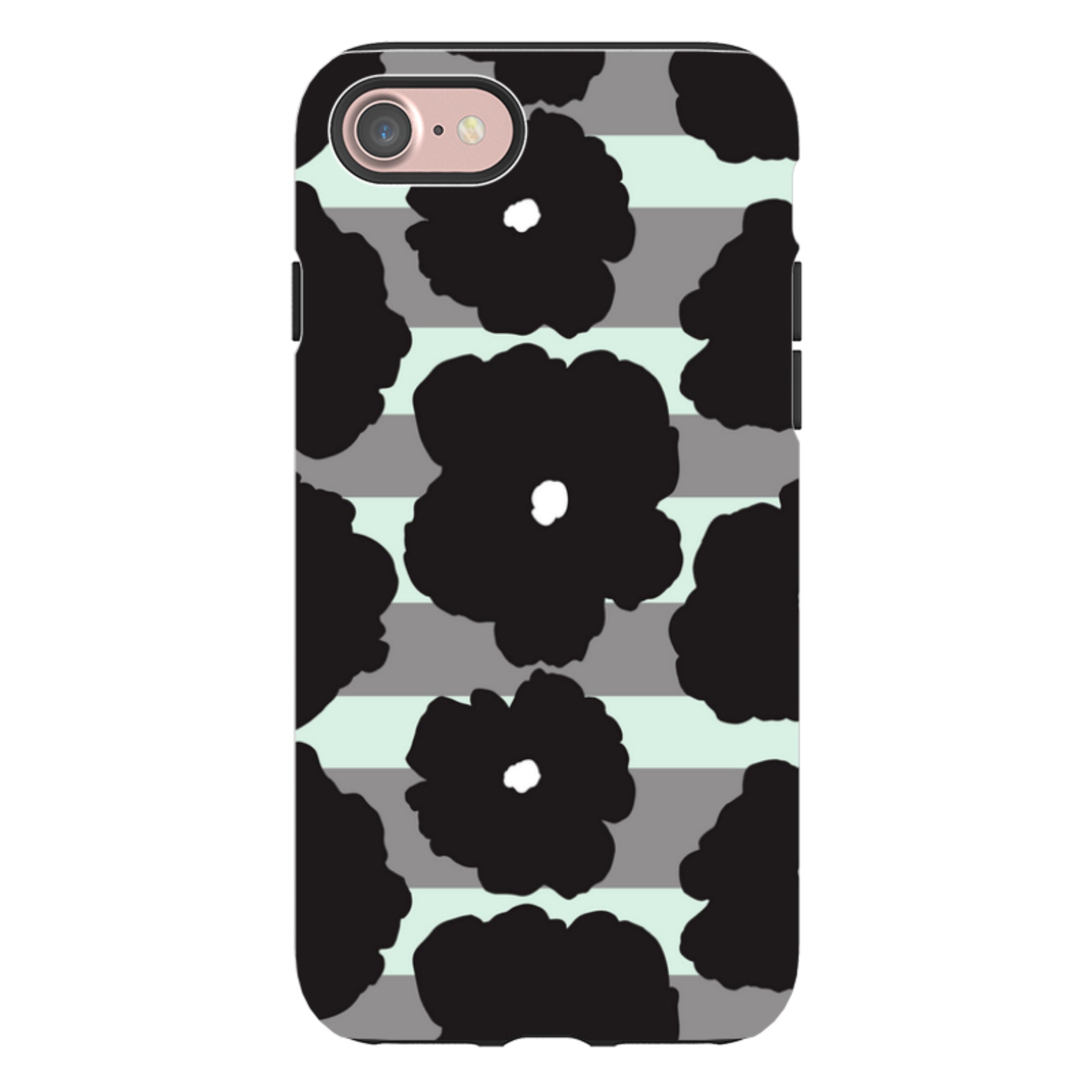 Bold Floral Black - iPhone Tough Case