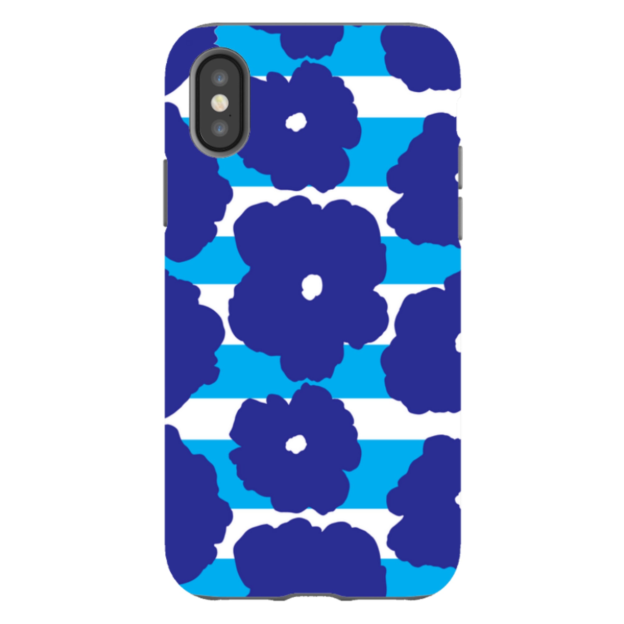 Bold Floral Blue - iPhone Tough Case