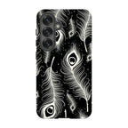 Feathers in Bloom Black — Tough Case for Samsung Galaxy — Finnaij