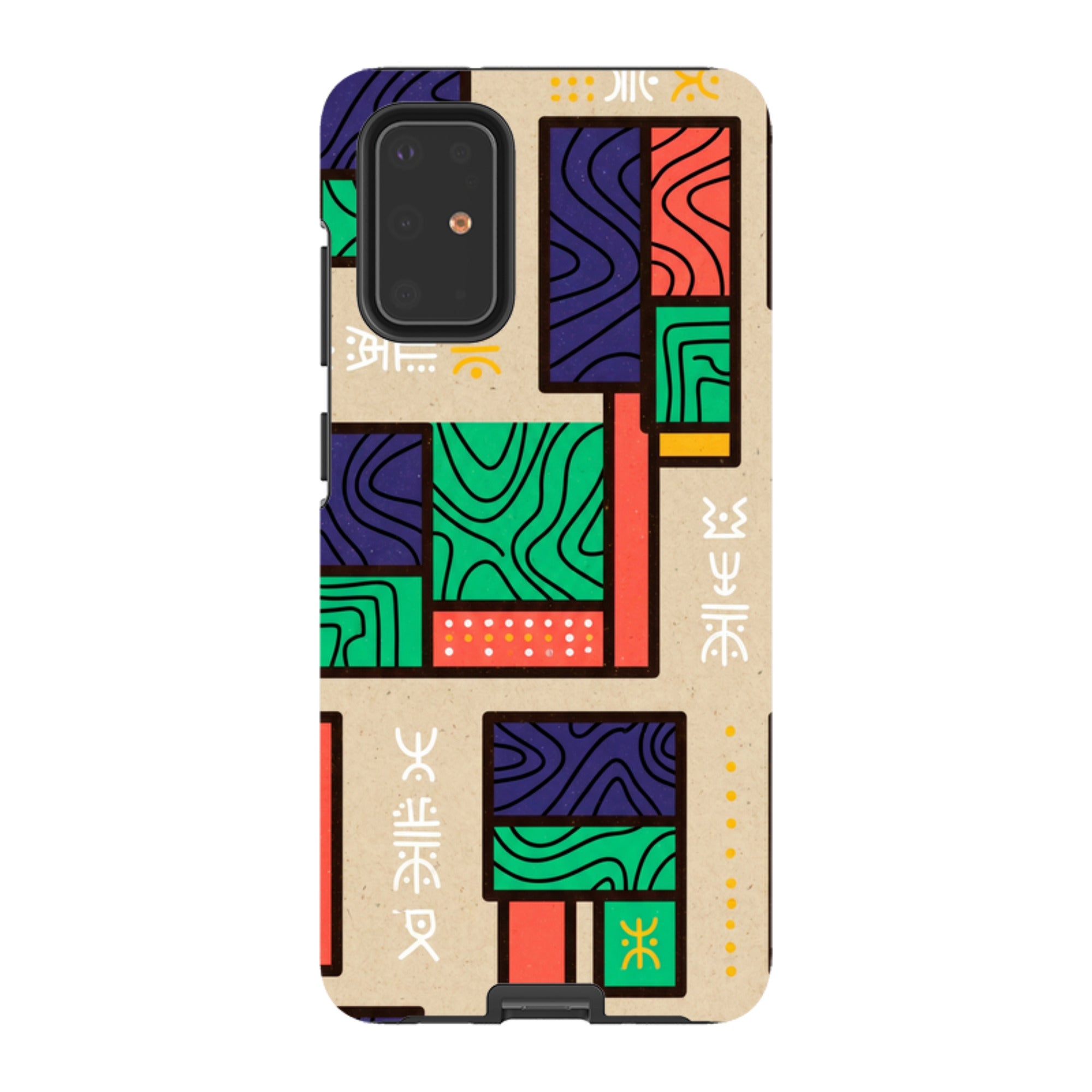 Ankara Blocks on Sand by Ada Okoye - Samsung Tough Case
