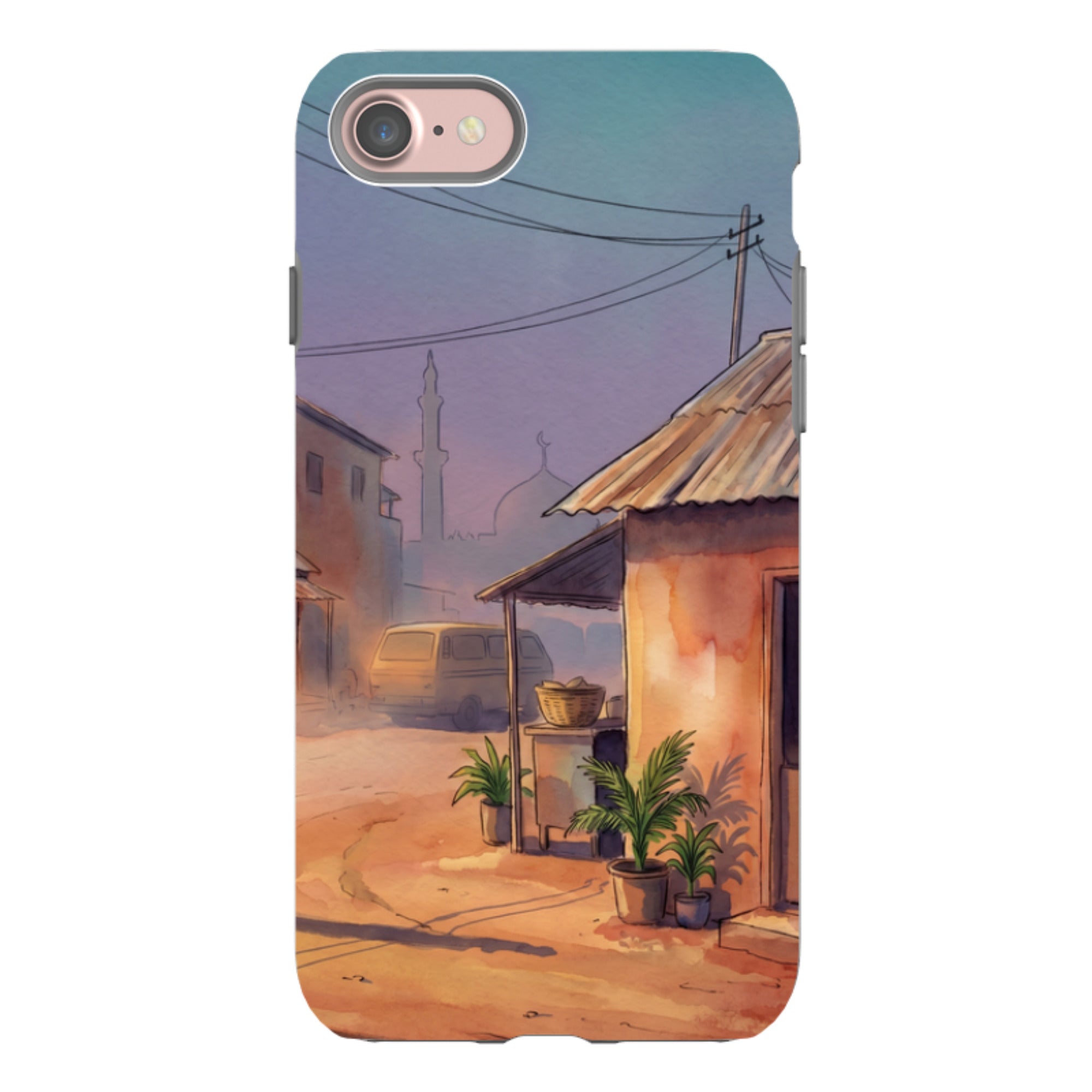 City Edge Quiet Street by Tobi Akinyemi - iPhone Tough Case