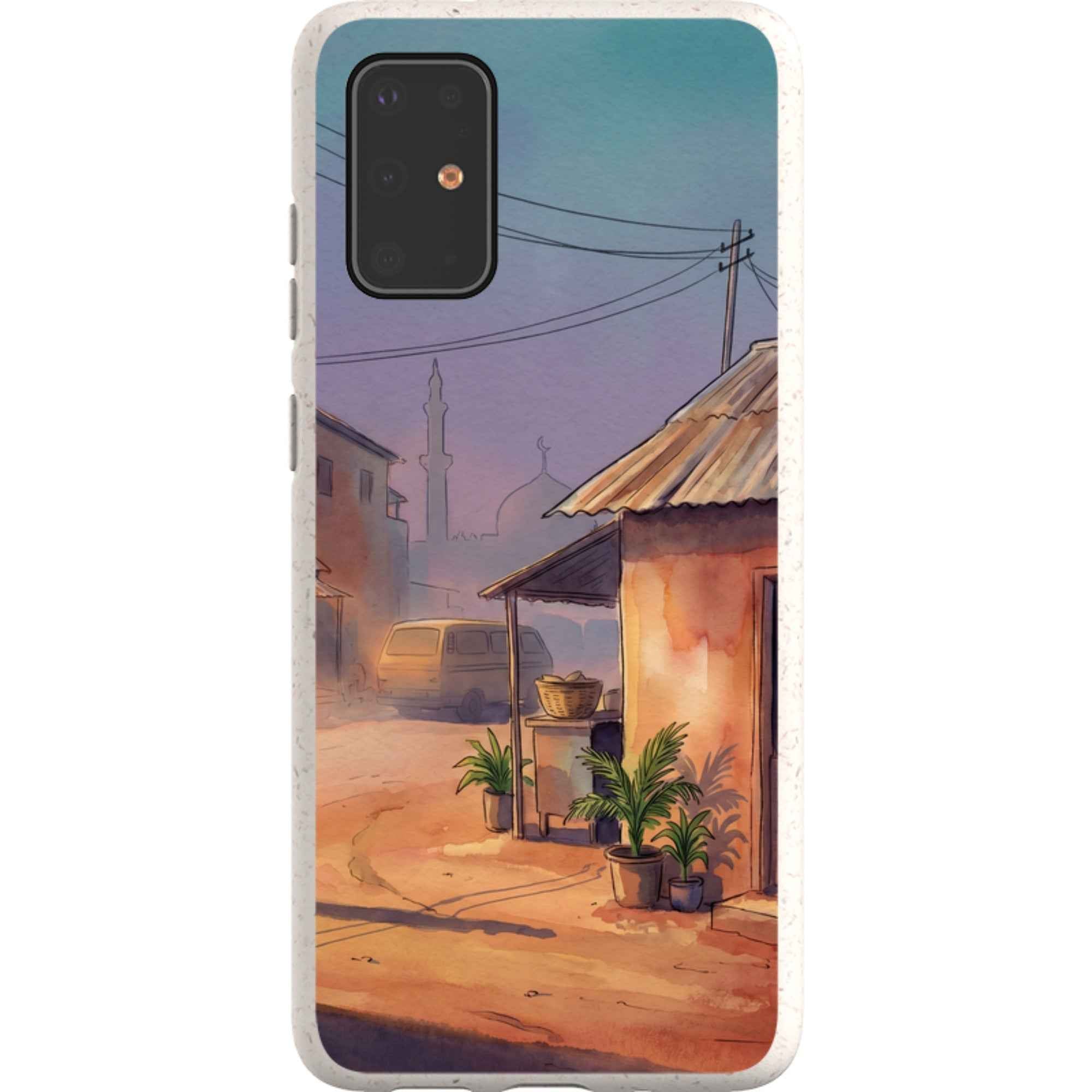 City Edge Quiet Street by Tobi Akinyemi - Samsung Galaxy Bio-degradable Case
