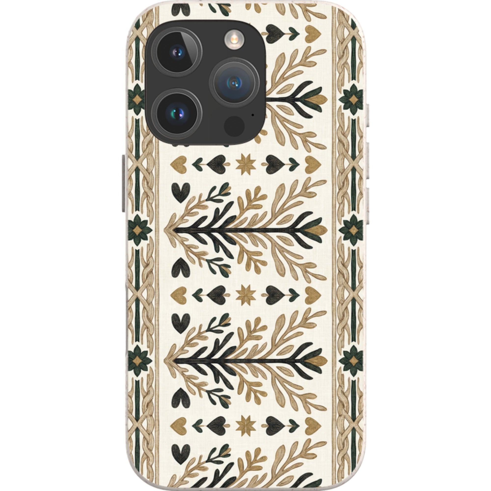 Heritage Border by Elsi Vaarala — iPhone 16 Pro Max iPhone Bio-degradable Case — Finnaij