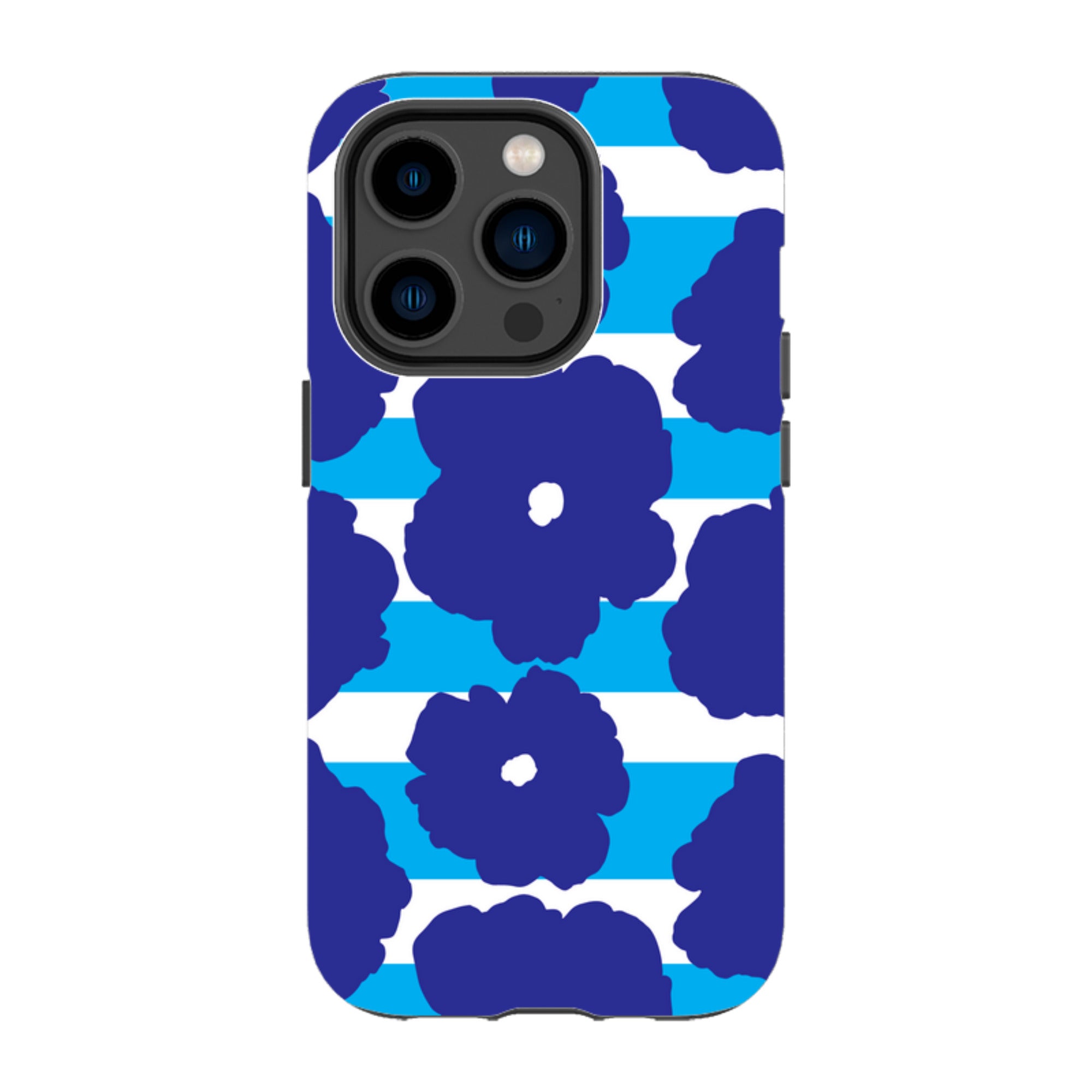 Bold Floral Blue — Apple iPhone Tough Case — Finnaij