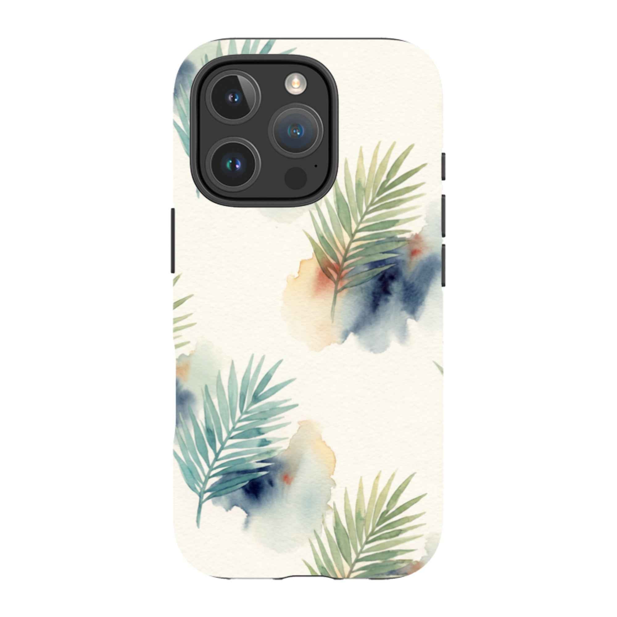 Palm Frond Breeze Pattern by Tobi Akinyemi - iPhone MagSafe Tough Case