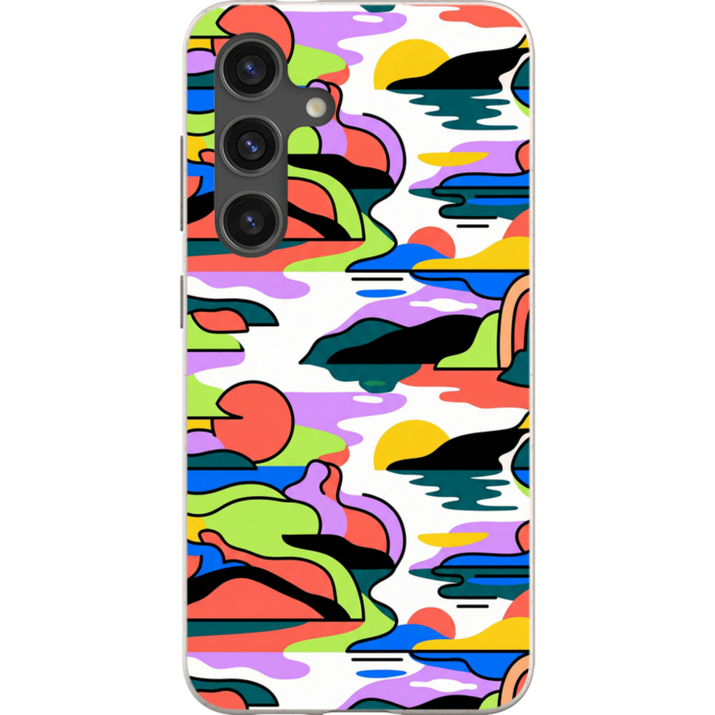 Archipelago Color Motion by Salla Niemi - Samsung Galaxy Bio-degradable Case