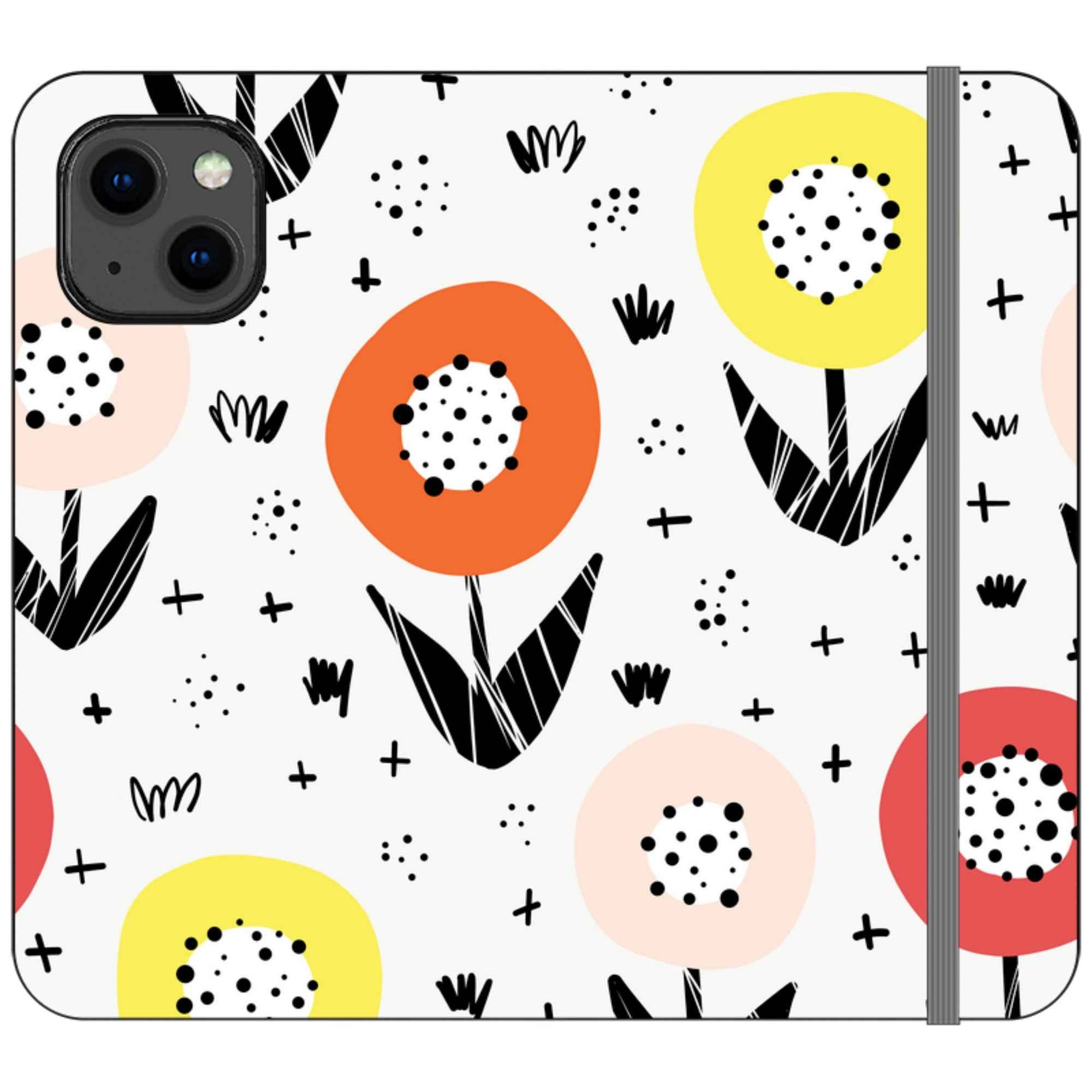 Botanical Doodle — iPhone 13 Wallet Case — Finnaij