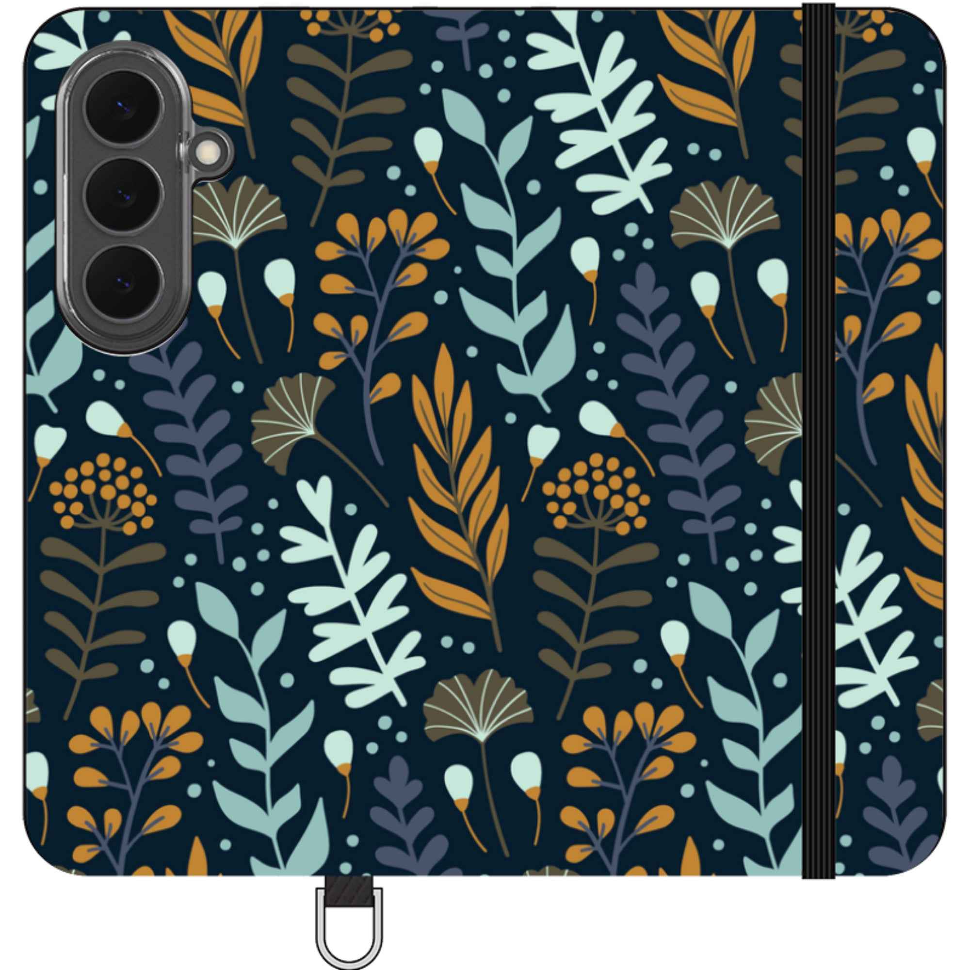 Wild Floral — Apple Vegan Leather Folio Wallet Case — Finnaij
