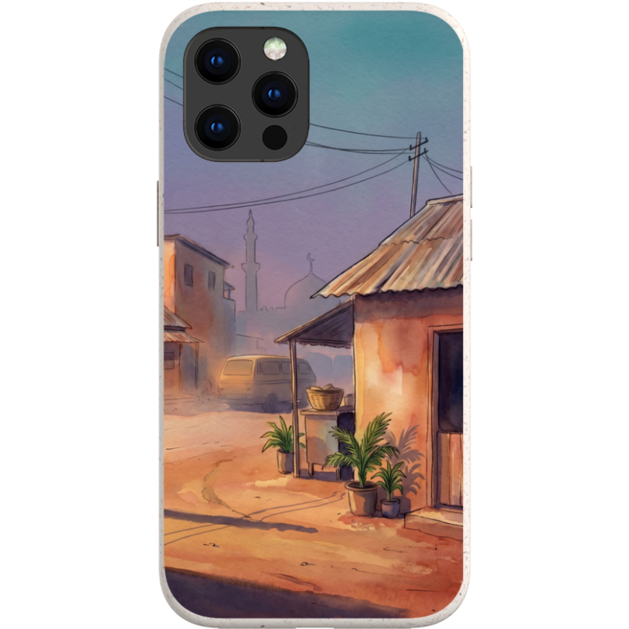City Edge Quiet Street by Tobi Akinyemi — iPhone 13 Pro Max iPhone Bio-degradable Case — Finnaij