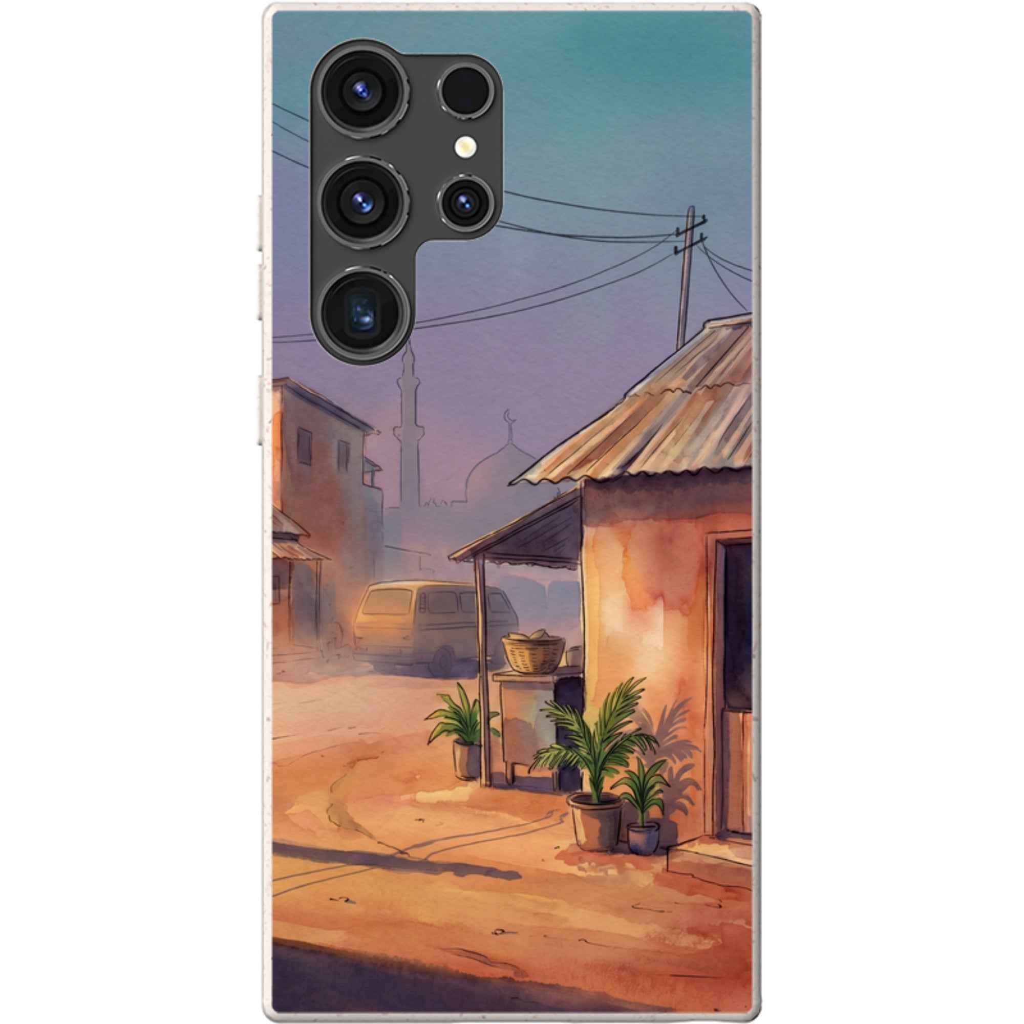 City Edge Quiet Street by Tobi Akinyemi - Samsung Galaxy Bio-degradable Case