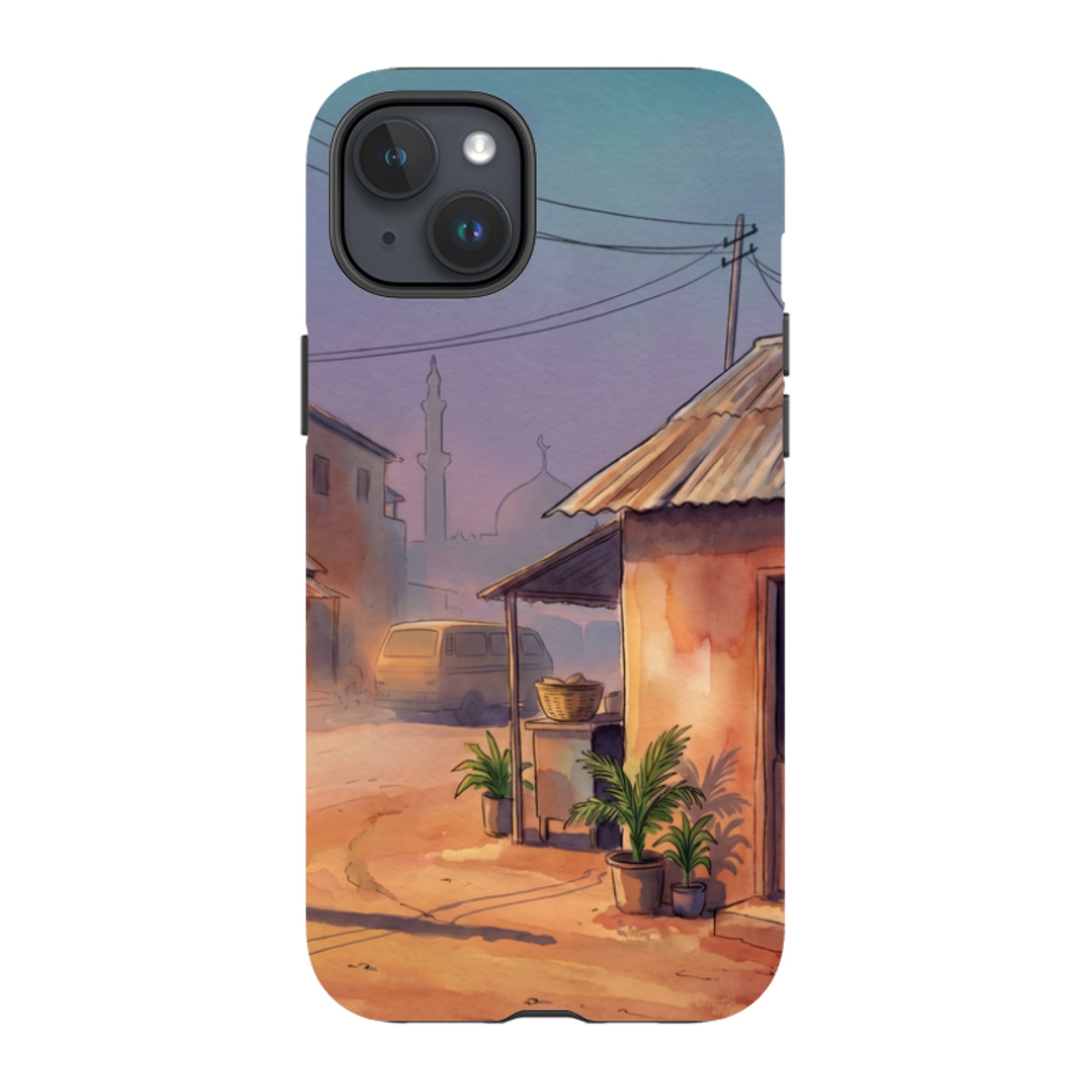 City Edge Quiet Street by Tobi Akinyemi — Tough Case for iPhone — Finnaij