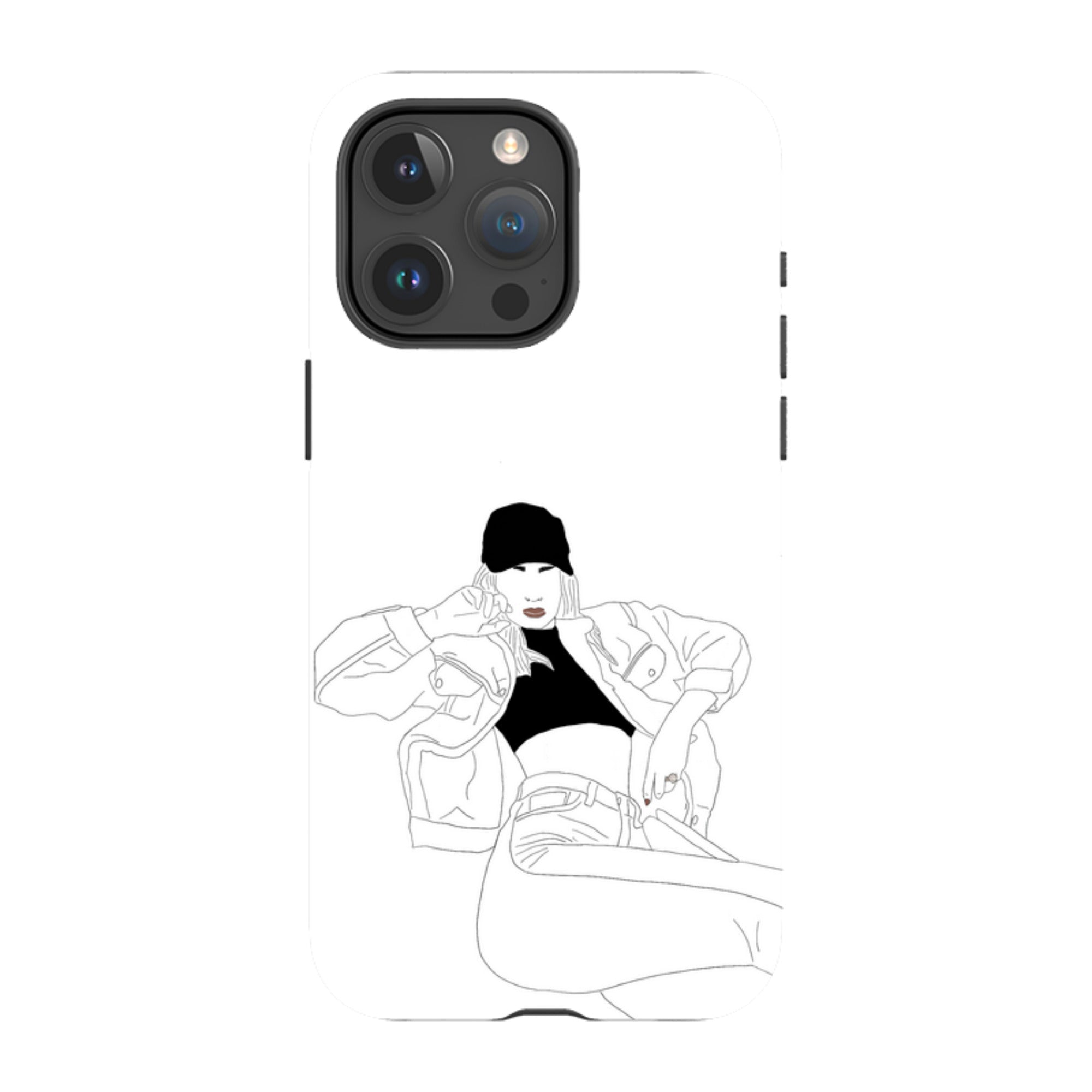 Black Cap by Keagan Haight — Apple iPhone Tough Case — Finnaij