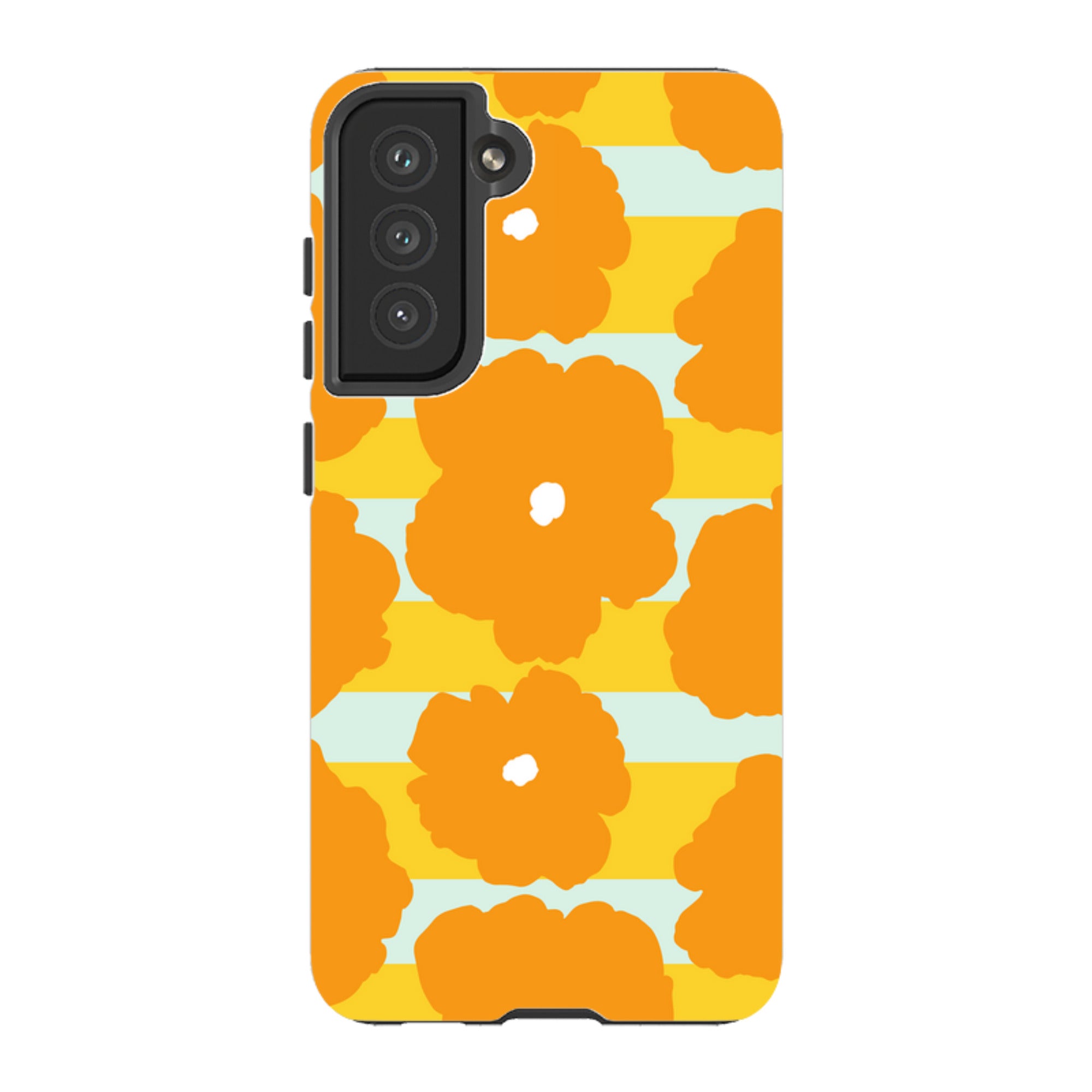 Bold Floral Orange — Samsung Galaxy Tough Case — Finnaij