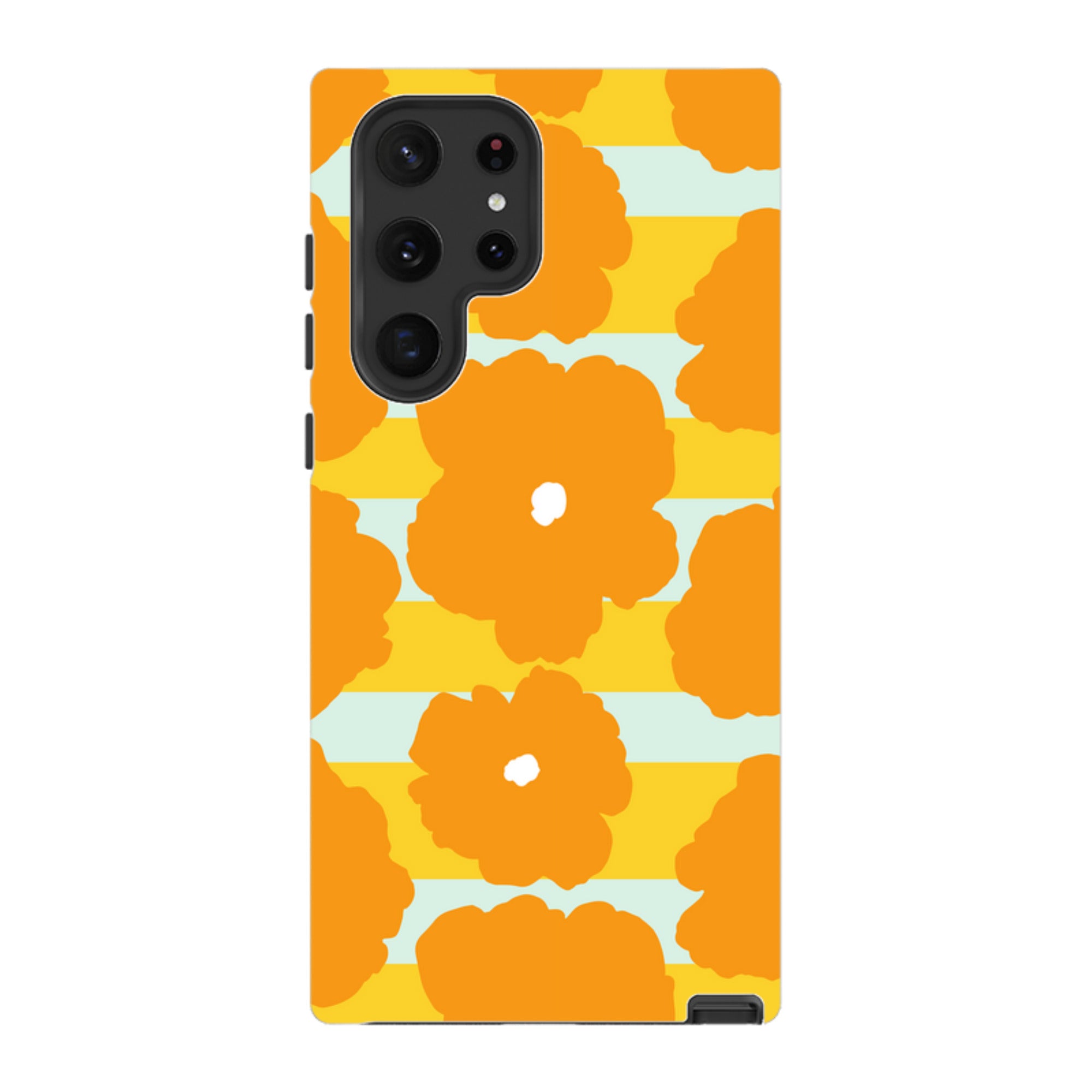 Bold Floral Orange — Samsung Galaxy Tough Case — Finnaij