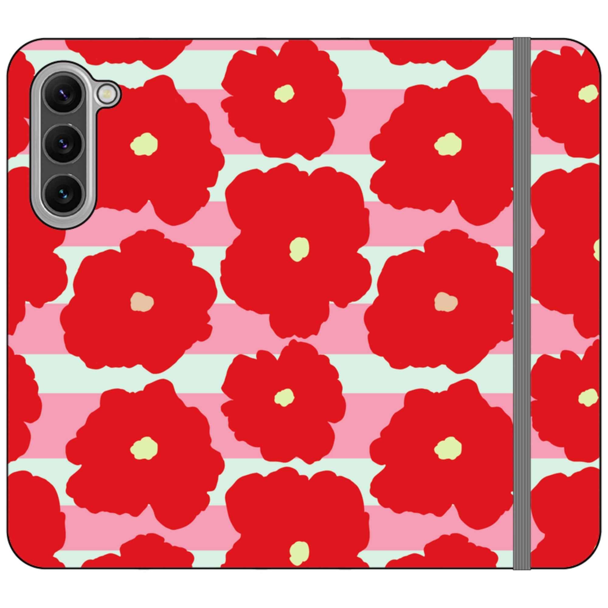 Bold Floral — Apple Folio Wallet Case — Finnaij