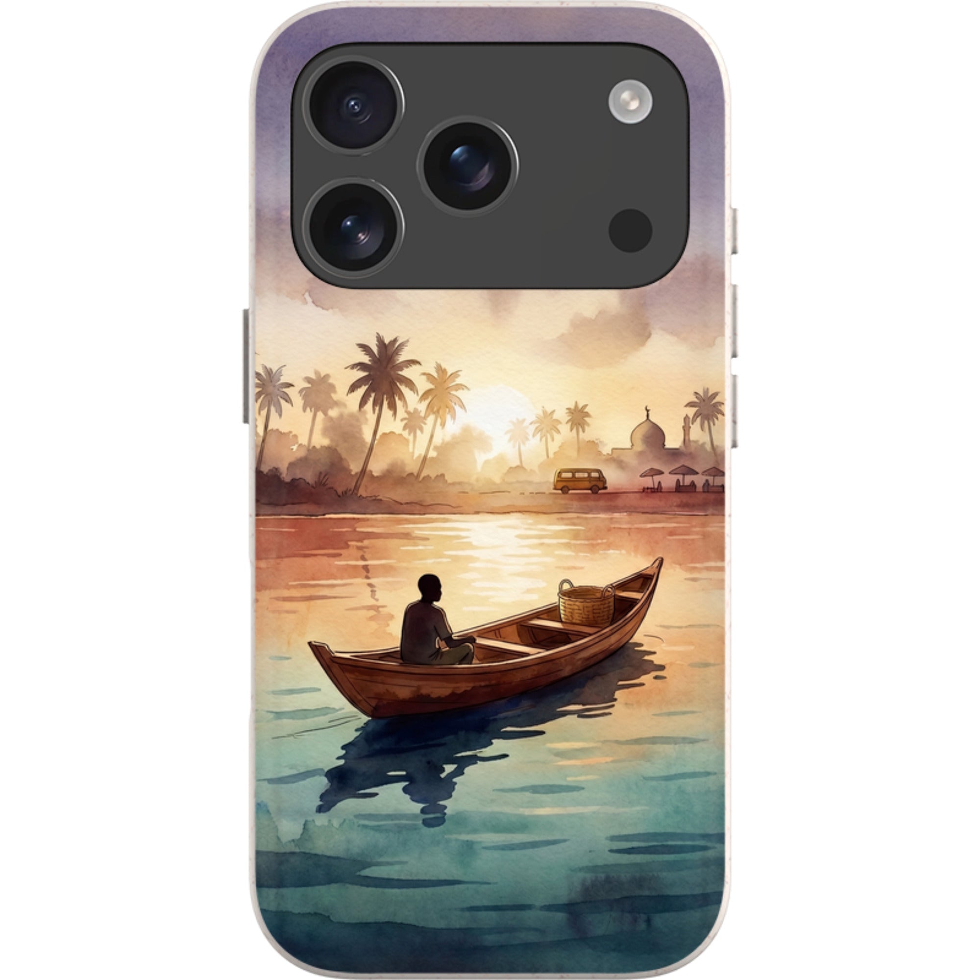 Lagoon Morning by Tobi Akinyemi — iPhone 17 Pro iPhone Bio-degradable Case — Finnaij
