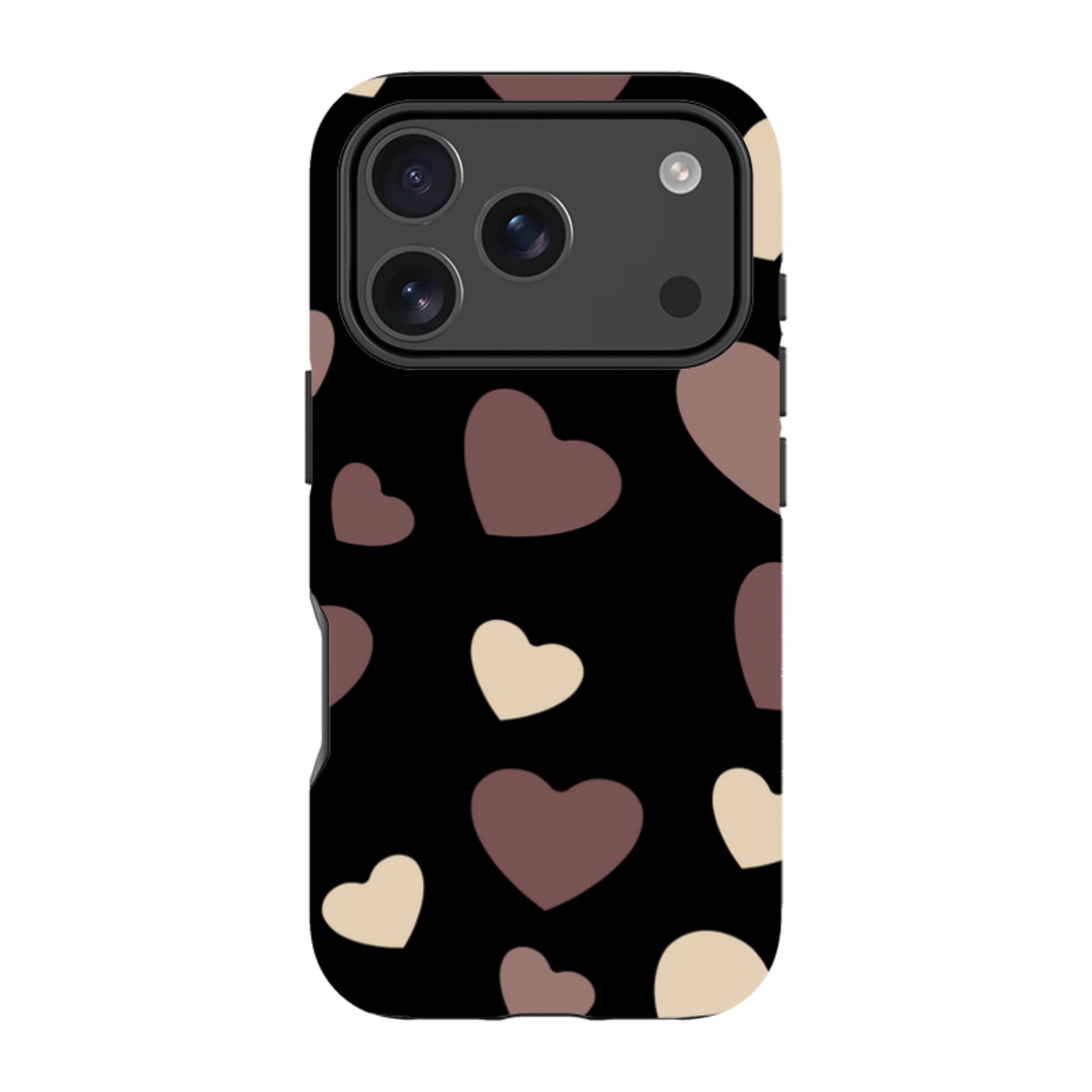 White & Black Hearts- iPhone Magsafe Tough Case — iPhone 17 Pro — Finnaij
