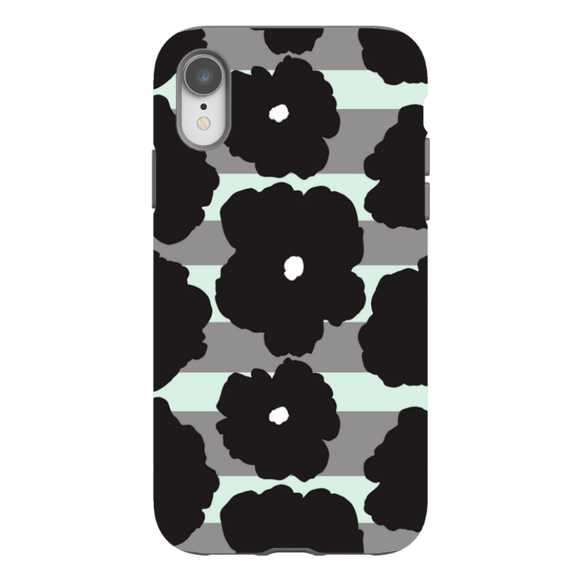 Bold Floral Black - iPhone Tough Case