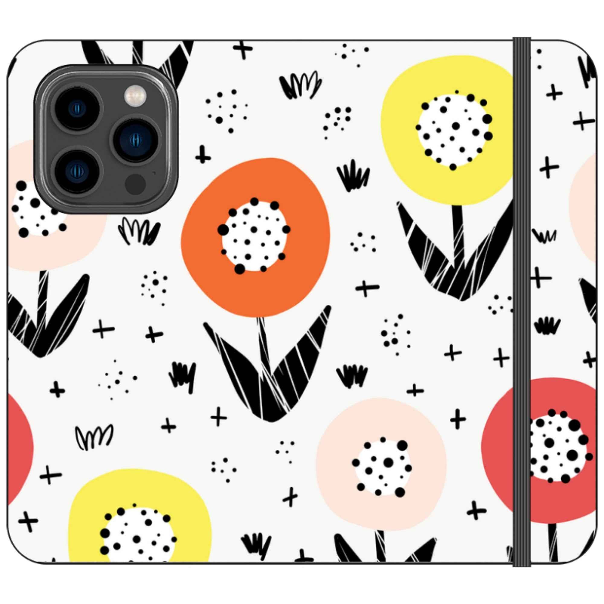 Botanical Doodle — iPhone 14 Pro Wallet Case — Finnaij