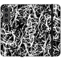 Black-White Grunge — Apple Folio Wallet Case — Finnaij