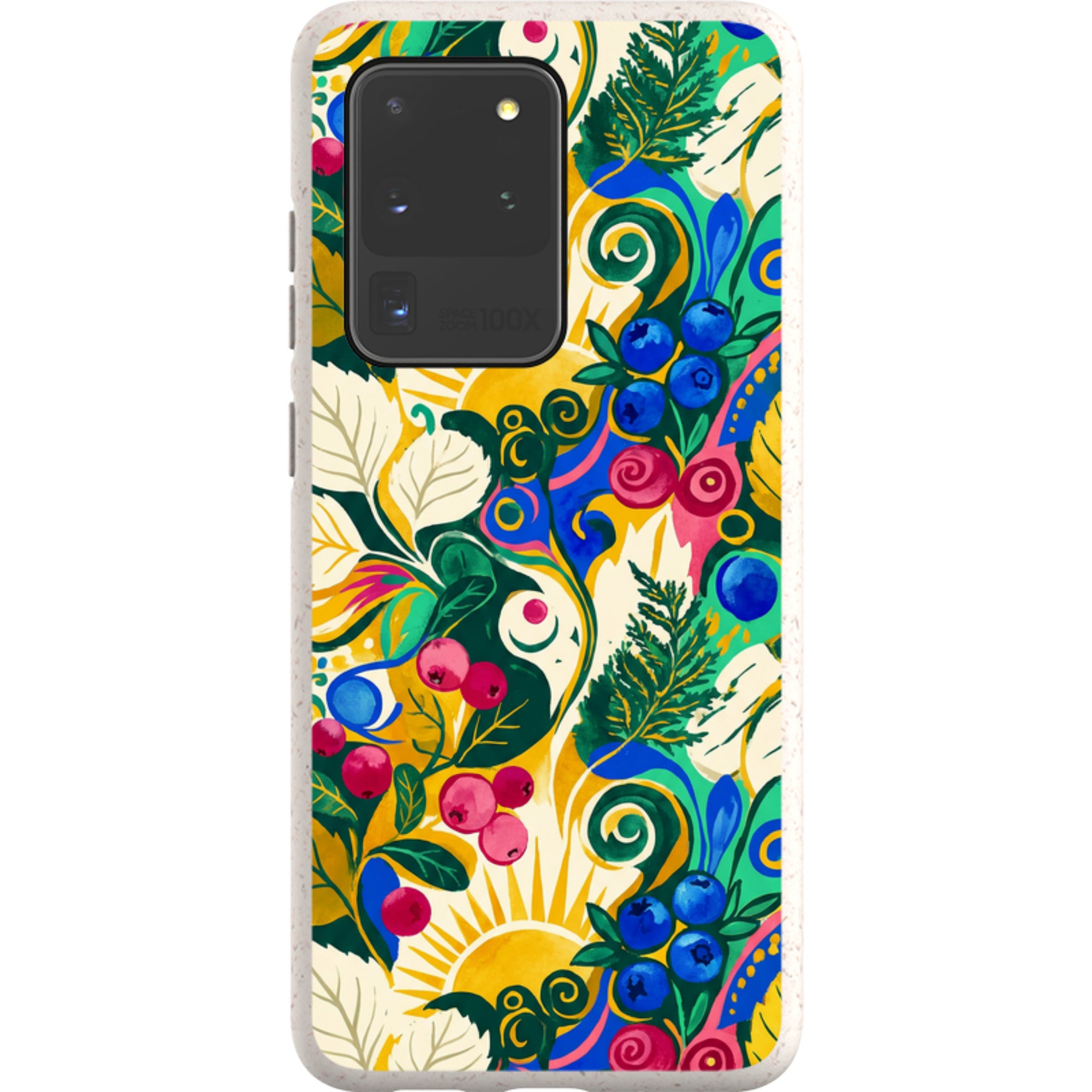 Berry Meadow Glow by Aino Kallio — Samsung Galaxy Bio-degradable Case — Finnaij