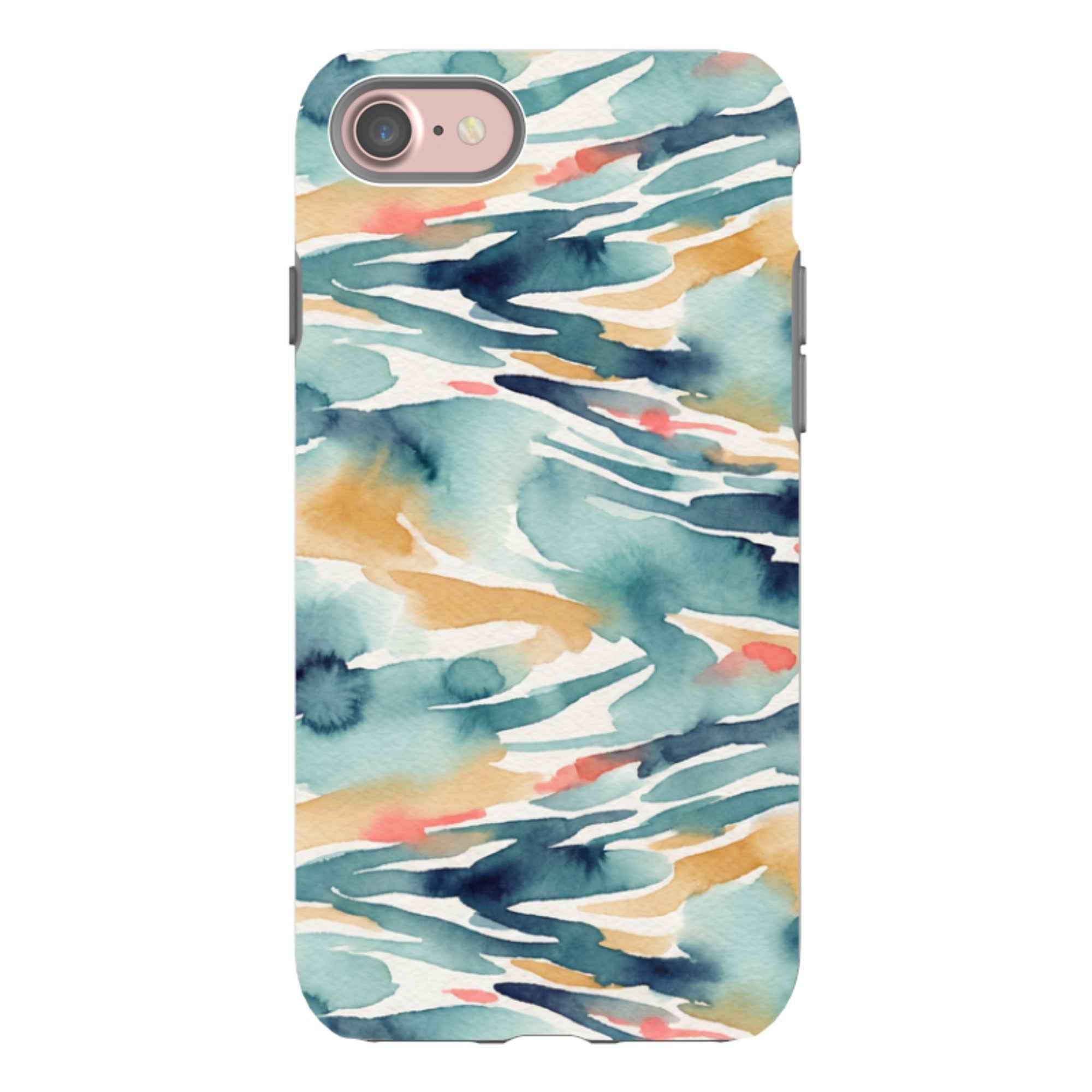 River Reflection Pattern Crop by Tobi Akinyemi - iPhone Tough Case