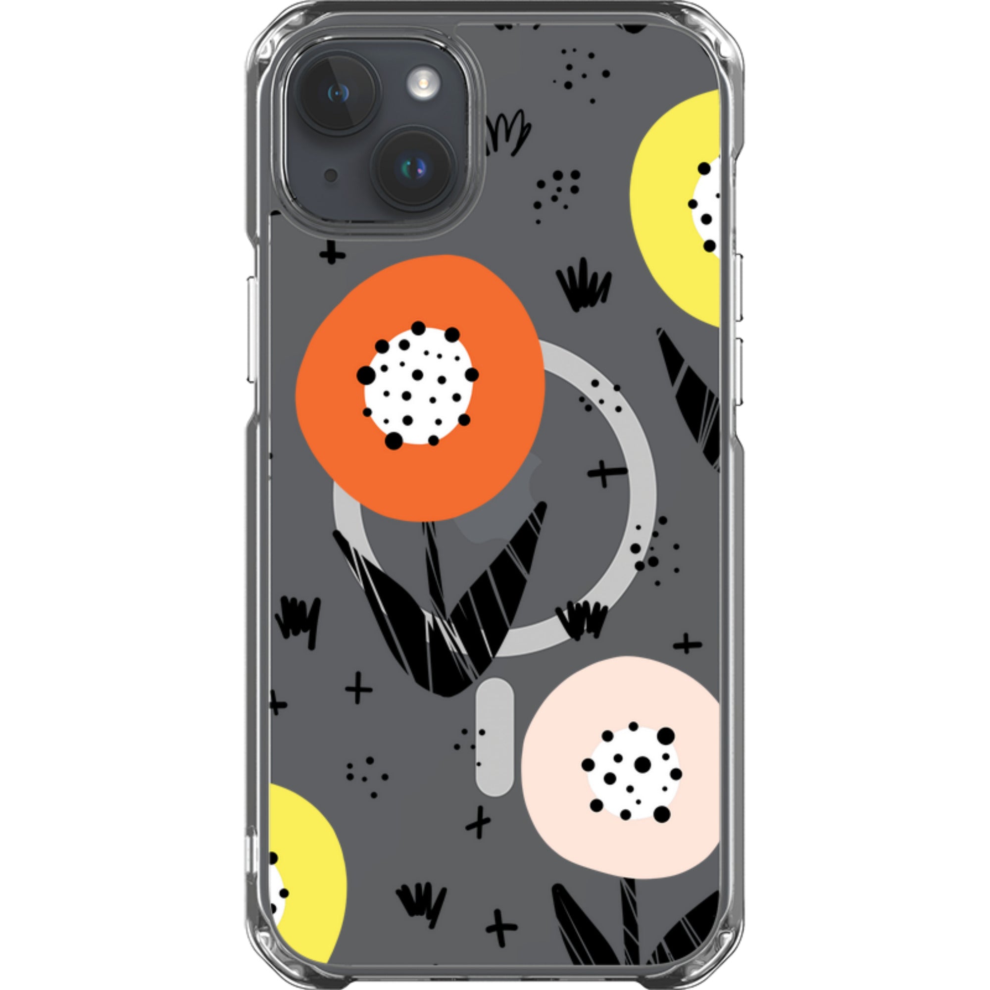 Botanical Doodle - iPhone Magsafe Clear Impact Case
