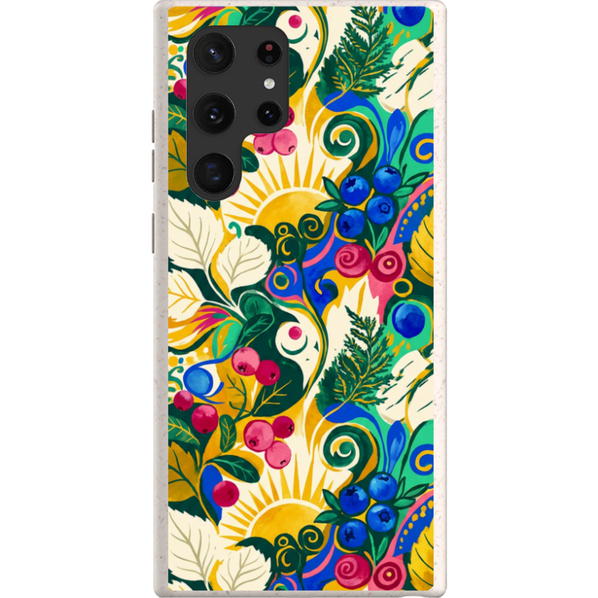 Berry Meadow Glow by Aino Kallio — Samsung Galaxy Bio-degradable Case — Finnaij