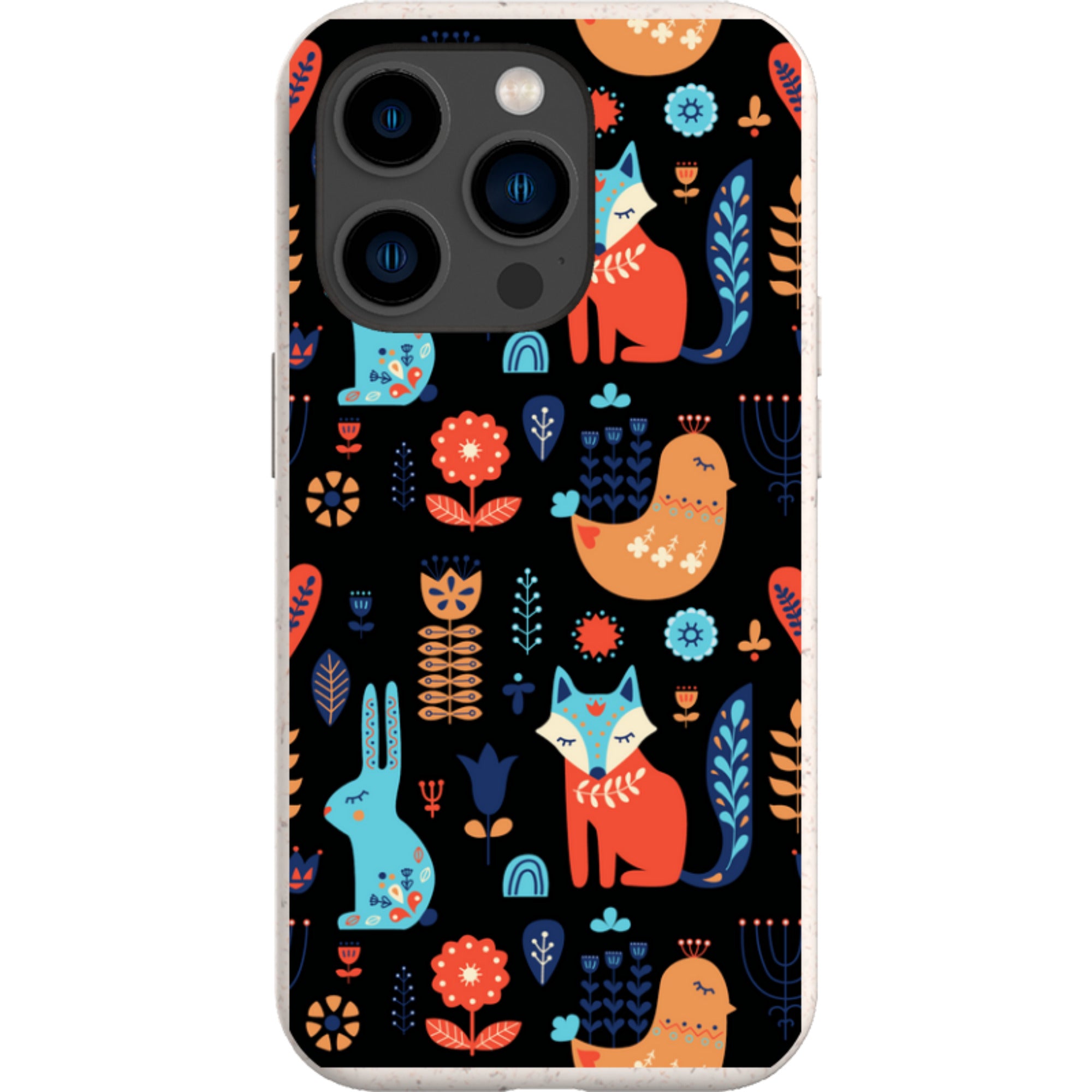 Nordic Ornament Black — iPhone 15 Pro iPhone Bio-degradable Case — Finnaij
