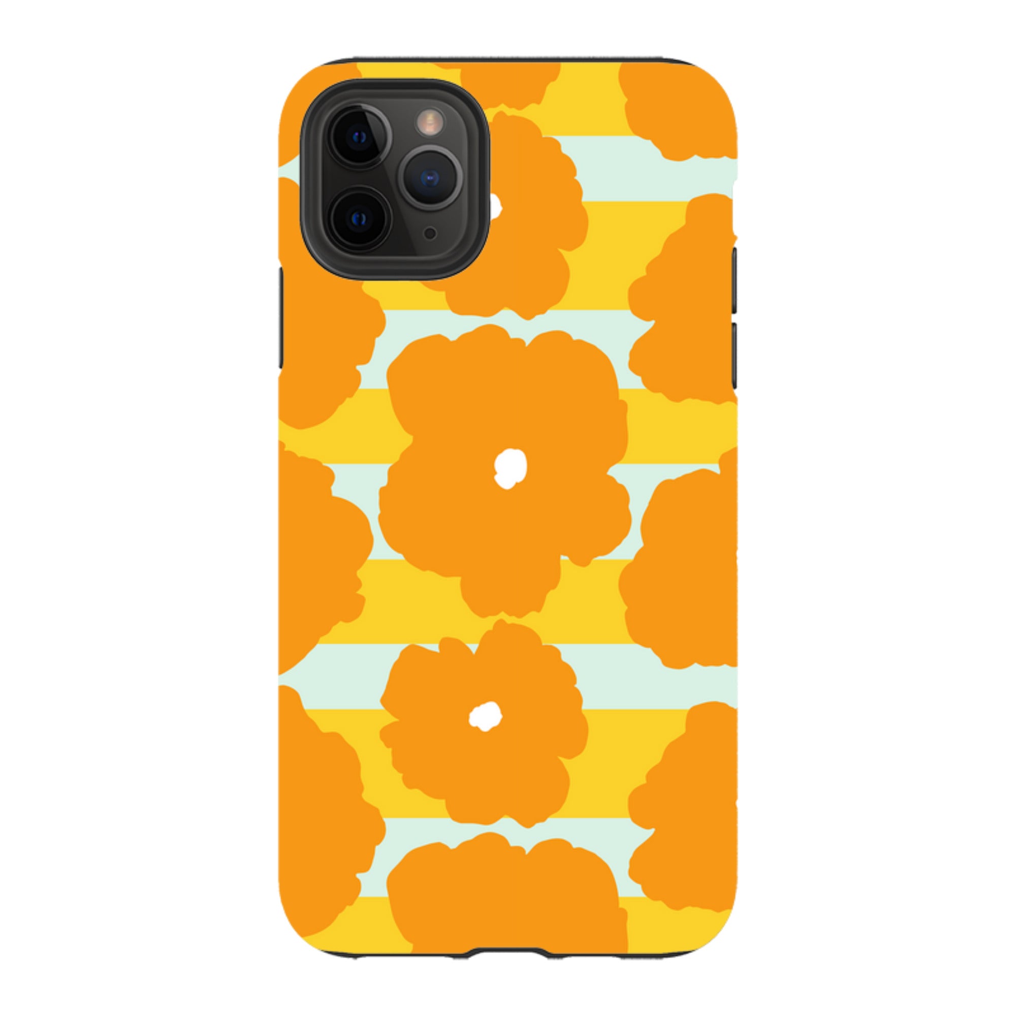 Bold Floral Orange - iPhone Tough Case