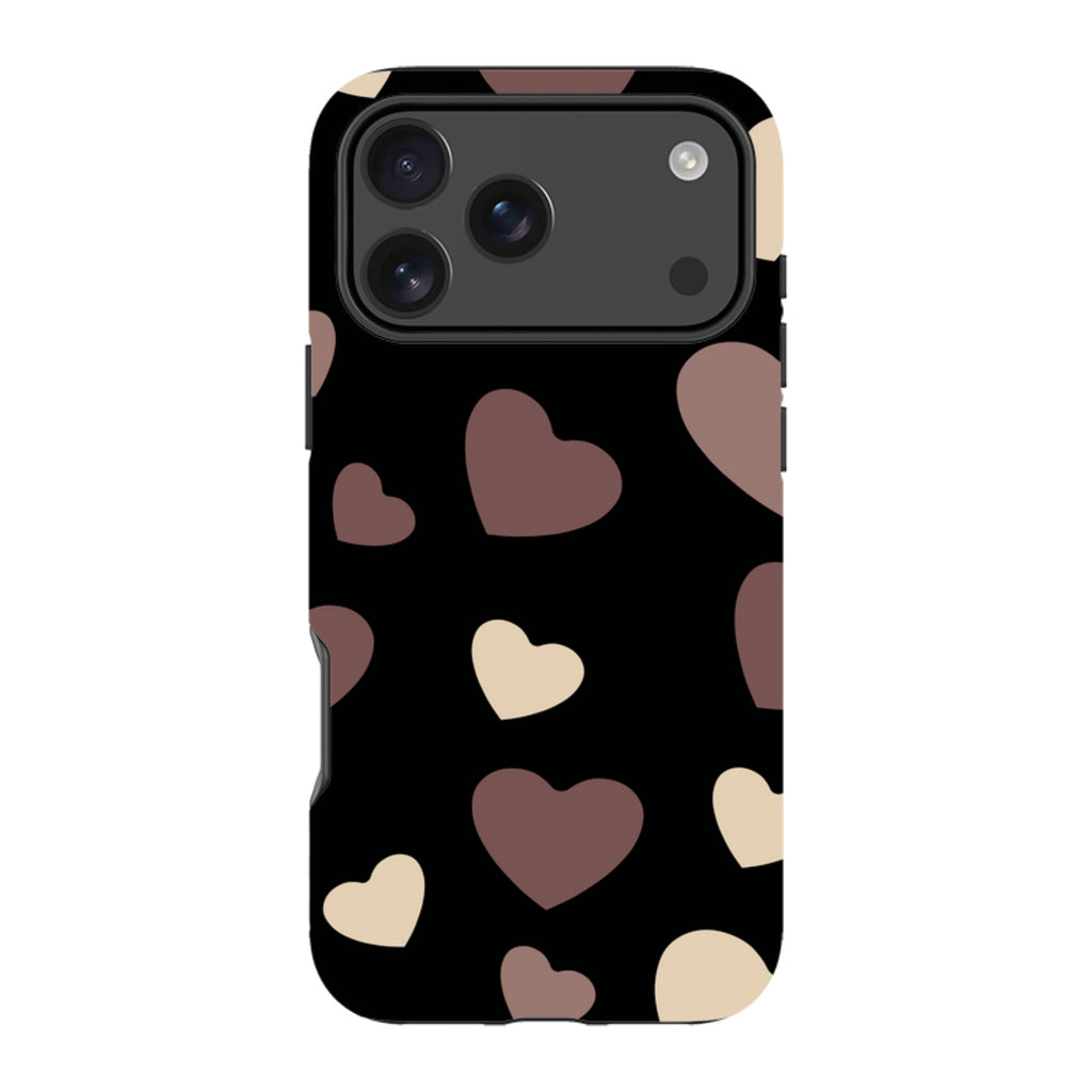 White & Black Hearts — Apple iPhone Tough Case — Finnaij