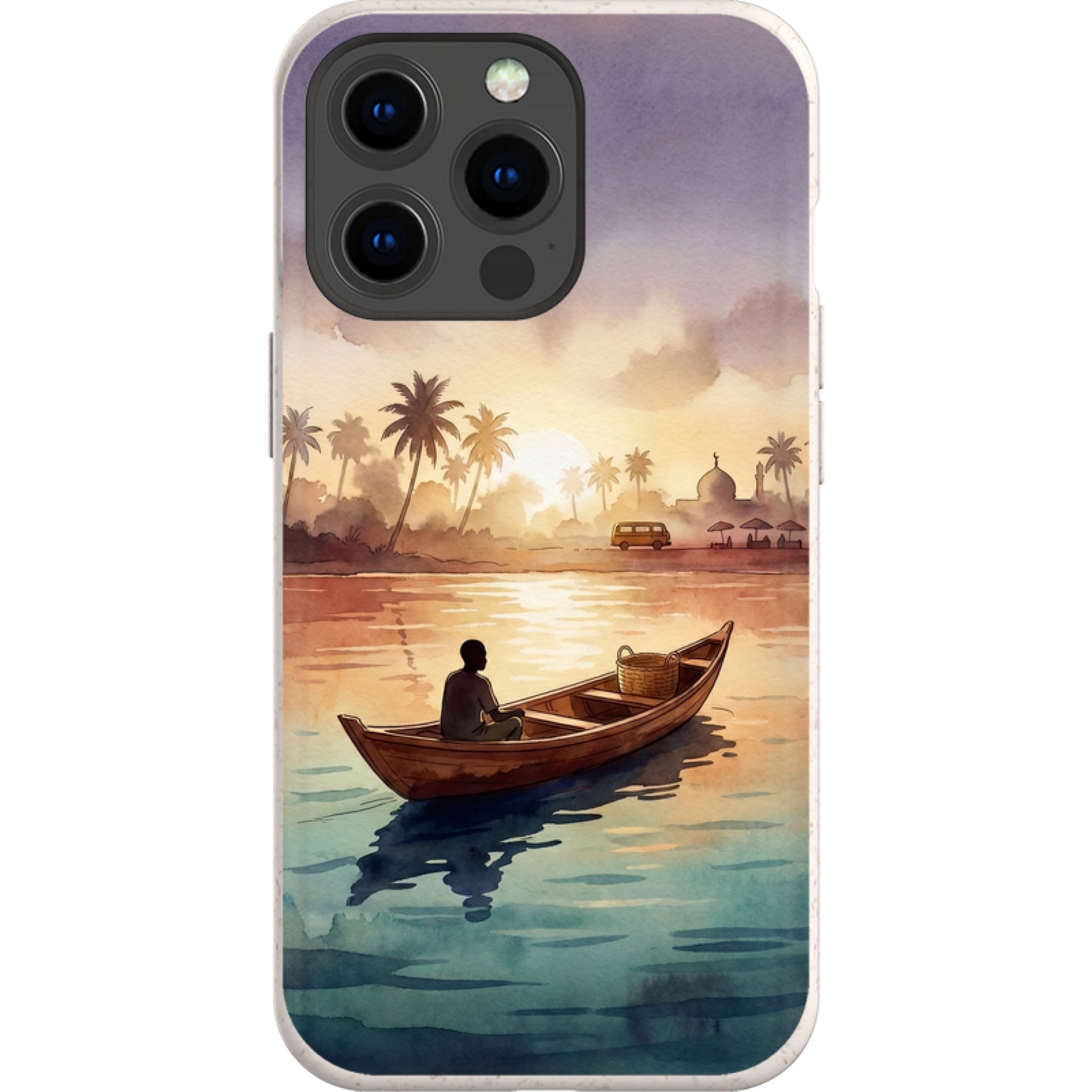 Lagoon Morning by Tobi Akinyemi — iPhone 13 Pro iPhone Bio-degradable Case — Finnaij