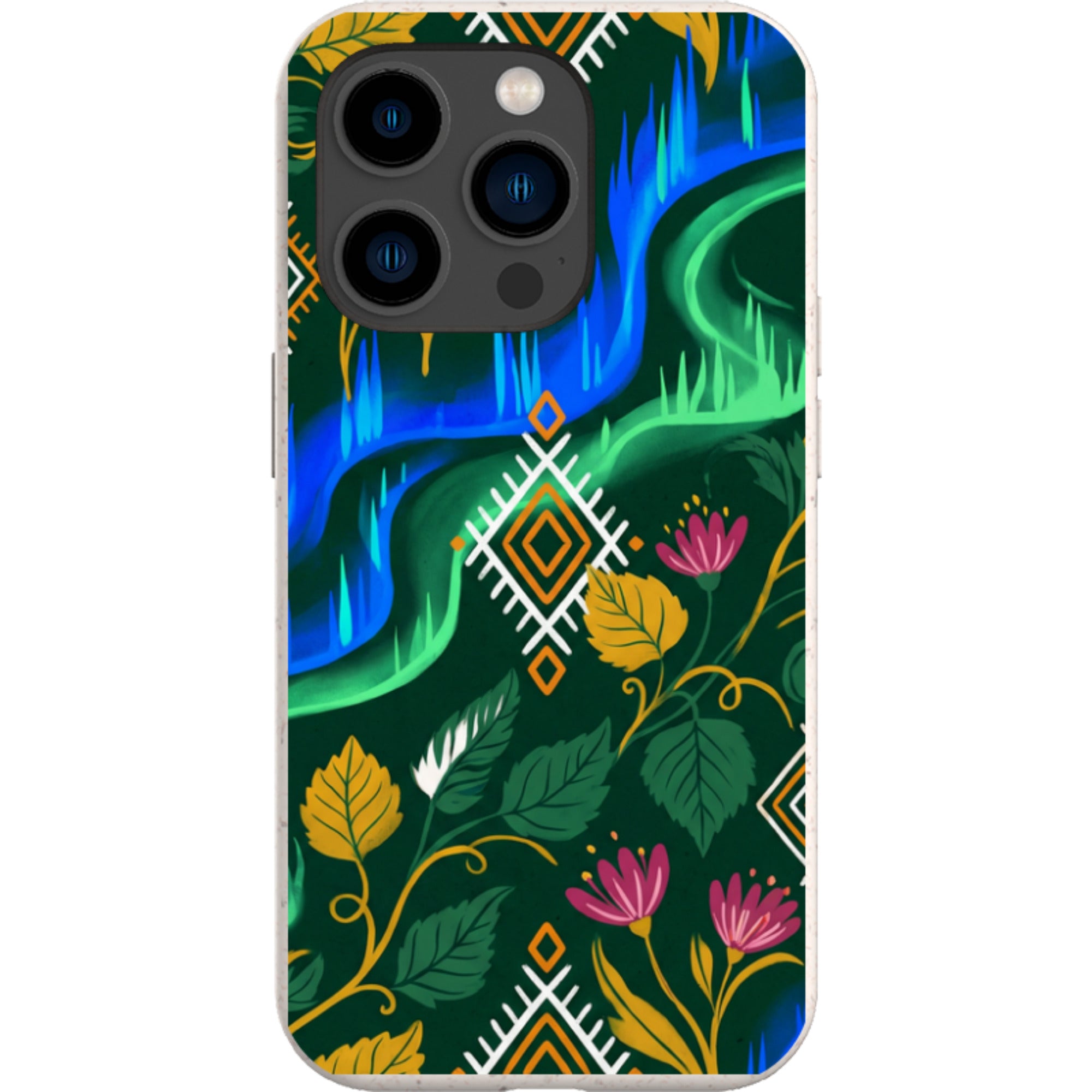 Aurora Birch Bloom by Aino Kallio — iPhone 14 Pro iPhone Bio-degradable Case — Finnaij