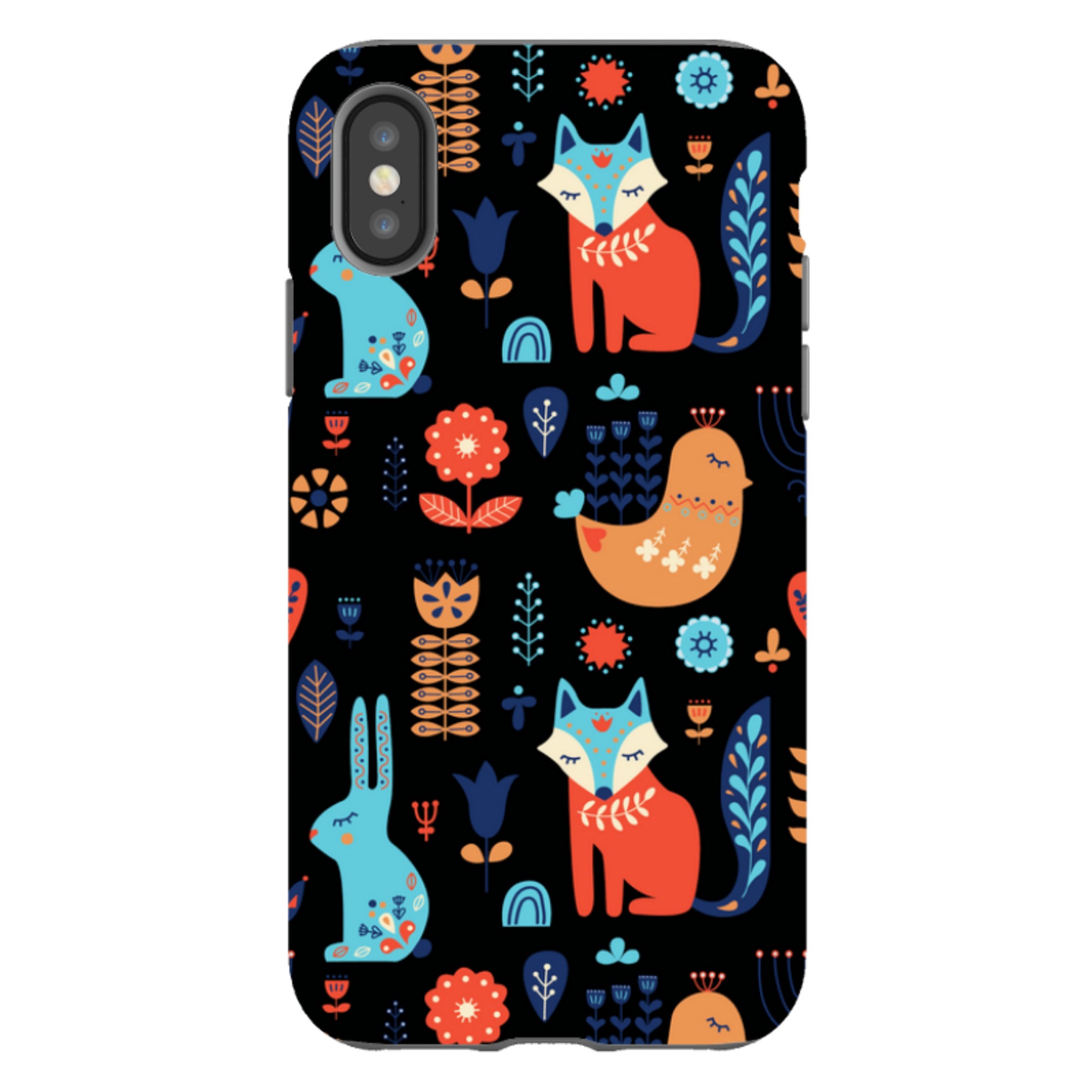 Nordic Ornament Black - iPhone Tough Case