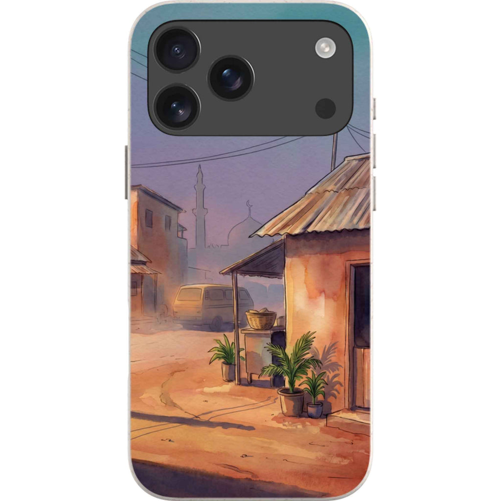 City Edge Quiet Street by Tobi Akinyemi — iPhone 17 Pro Max iPhone Bio-degradable Case — Finnaij