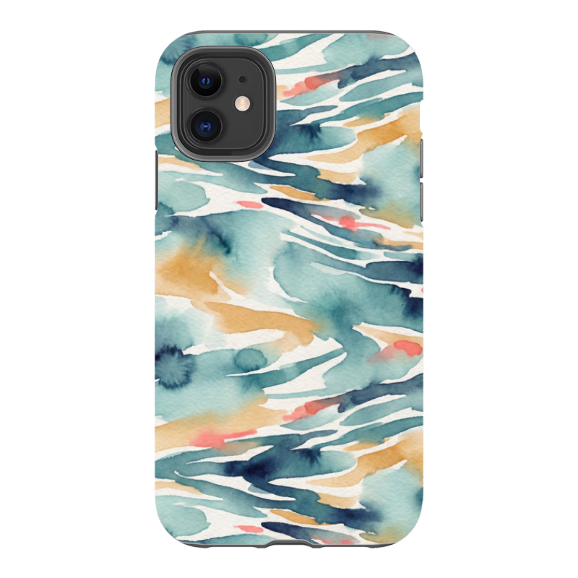 River Reflection Pattern Crop by Tobi Akinyemi - iPhone Tough Case