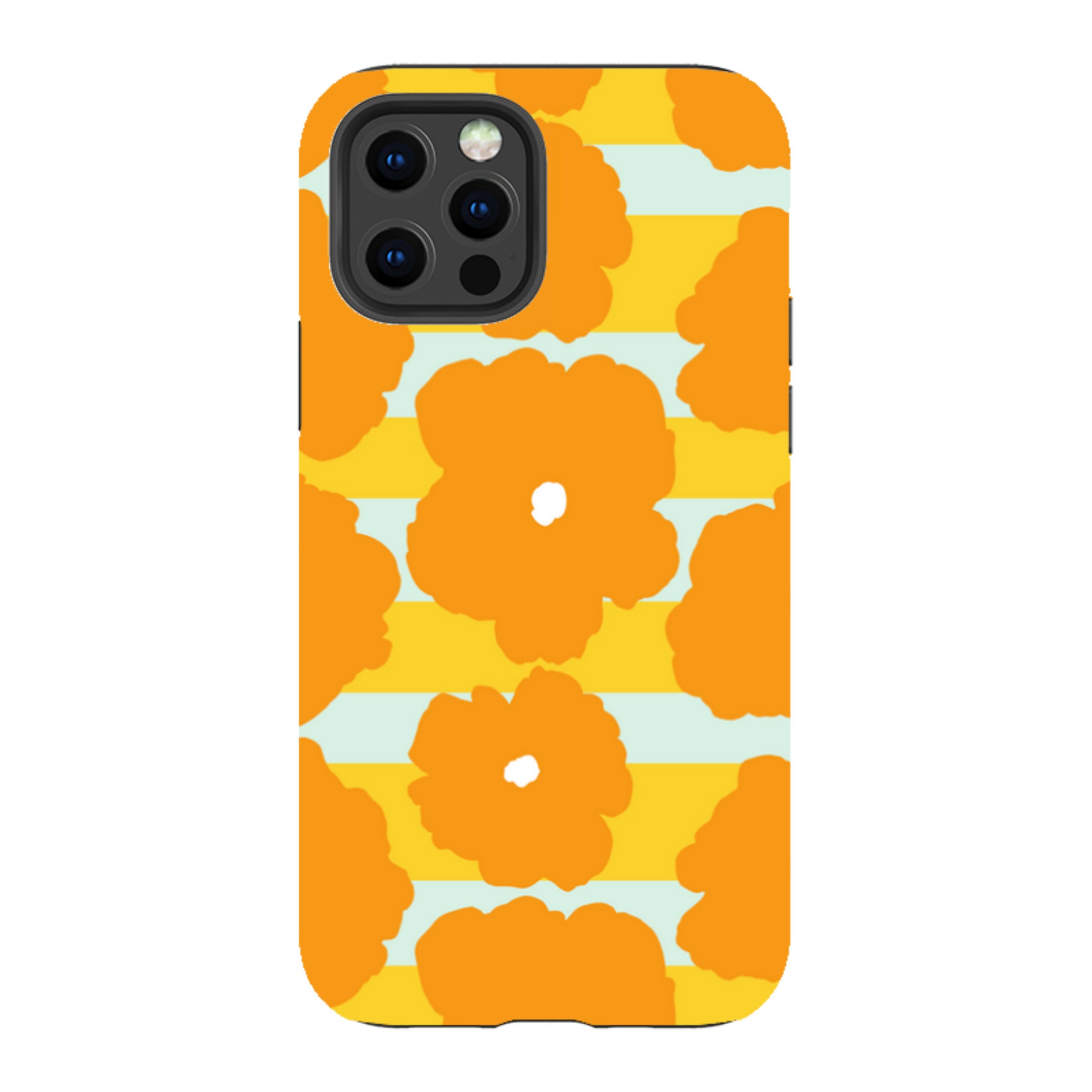 Bold Floral Orange - iPhone Tough Case
