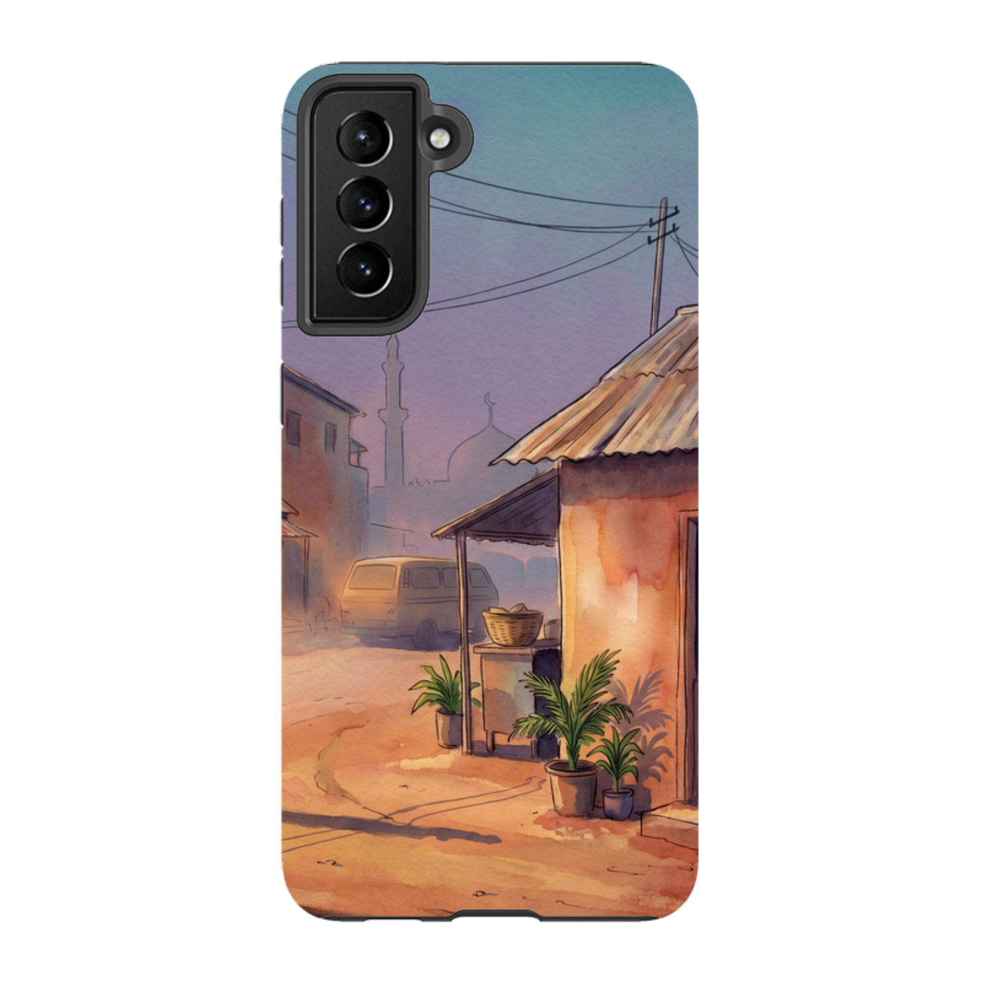 City Edge Quiet Street by Tobi Akinyemi - Samsung Tough Case