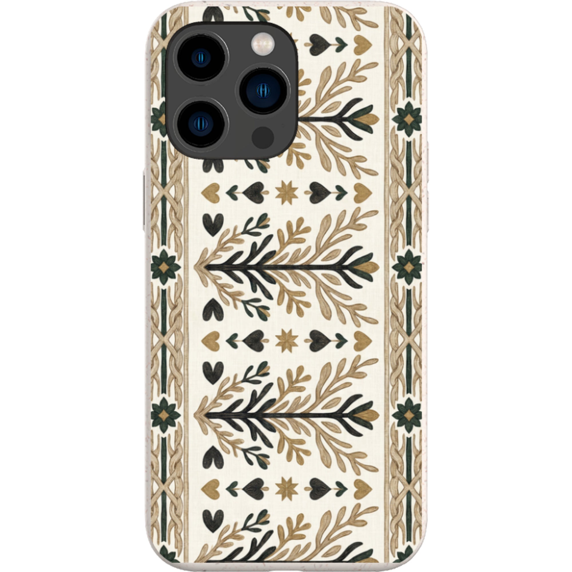 Heritage Border by Elsi Vaarala — iPhone 15 Pro Max iPhone Bio-degradable Case — Finnaij