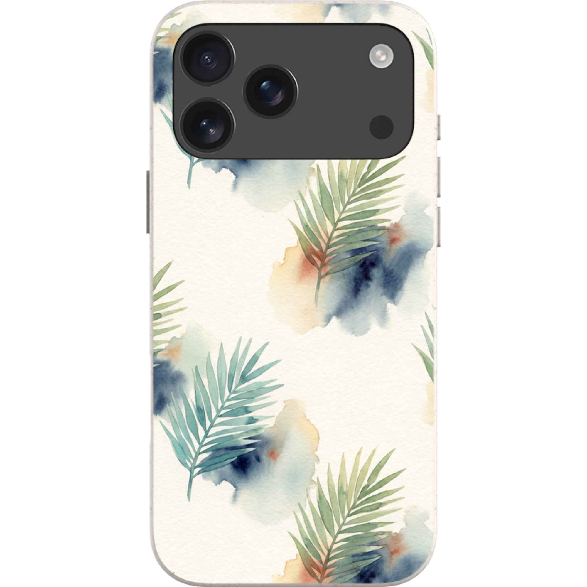 Palm Frond Breeze Pattern by Tobi Akinyemi — iPhone 17 Pro Max iPhone Bio-degradable Case — Finnaij