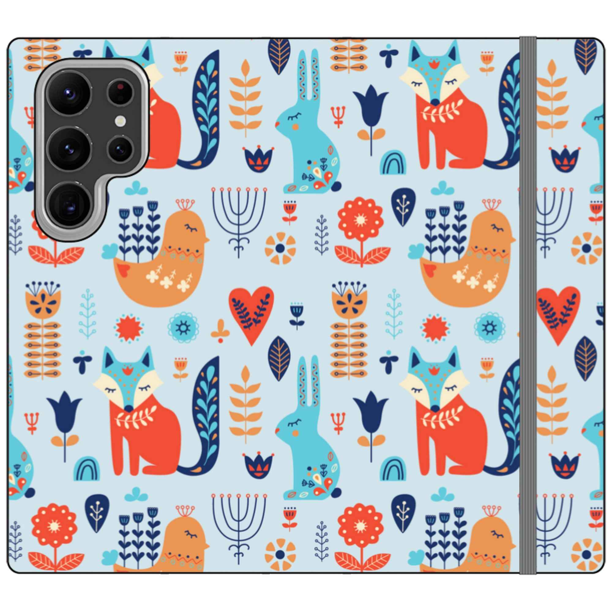 Nordic Ornament — Apple Folio Wallet Case — Finnaij